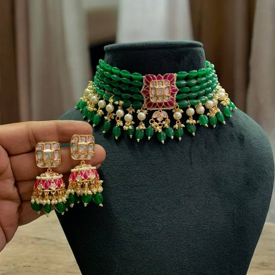 Nayaab Anika Polki Choker