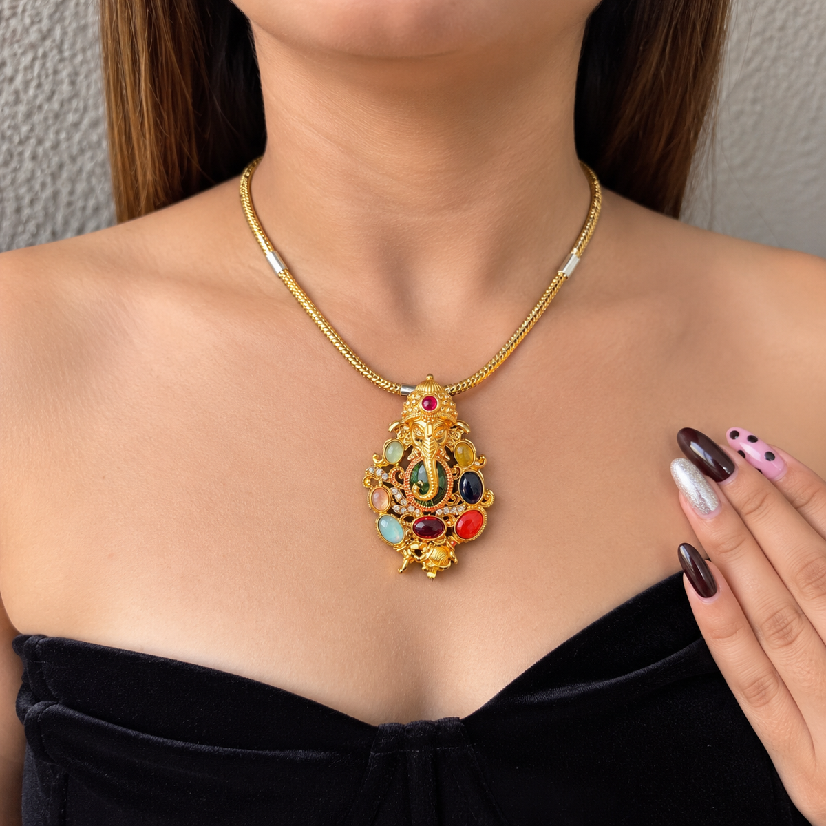 Vighnaharta Rangoli Pendant