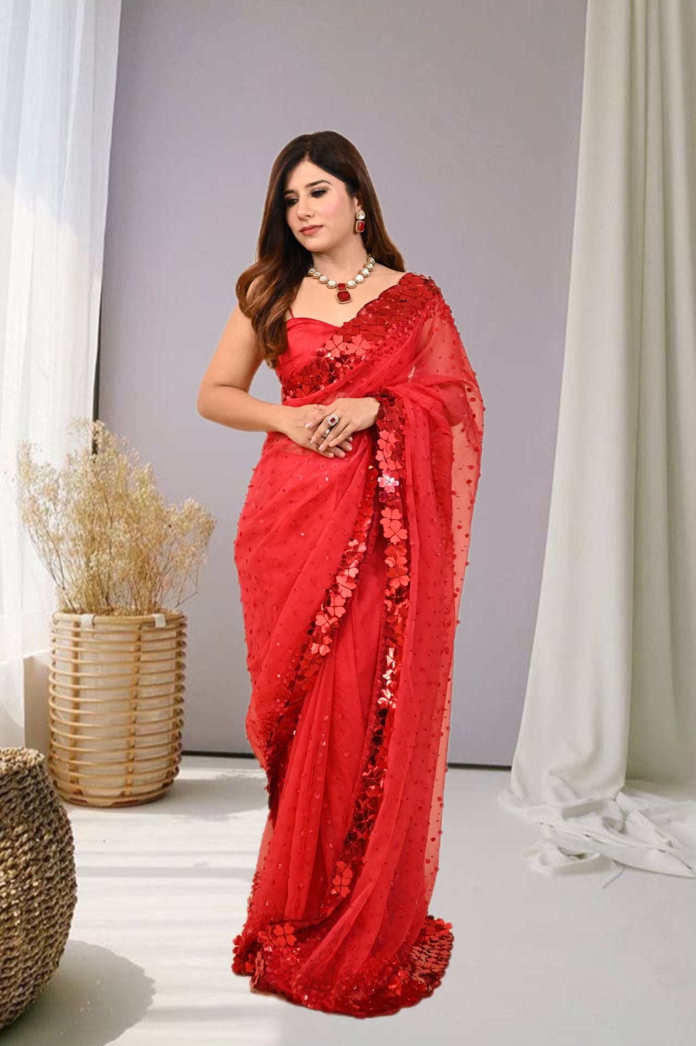 Heer Saree - Red