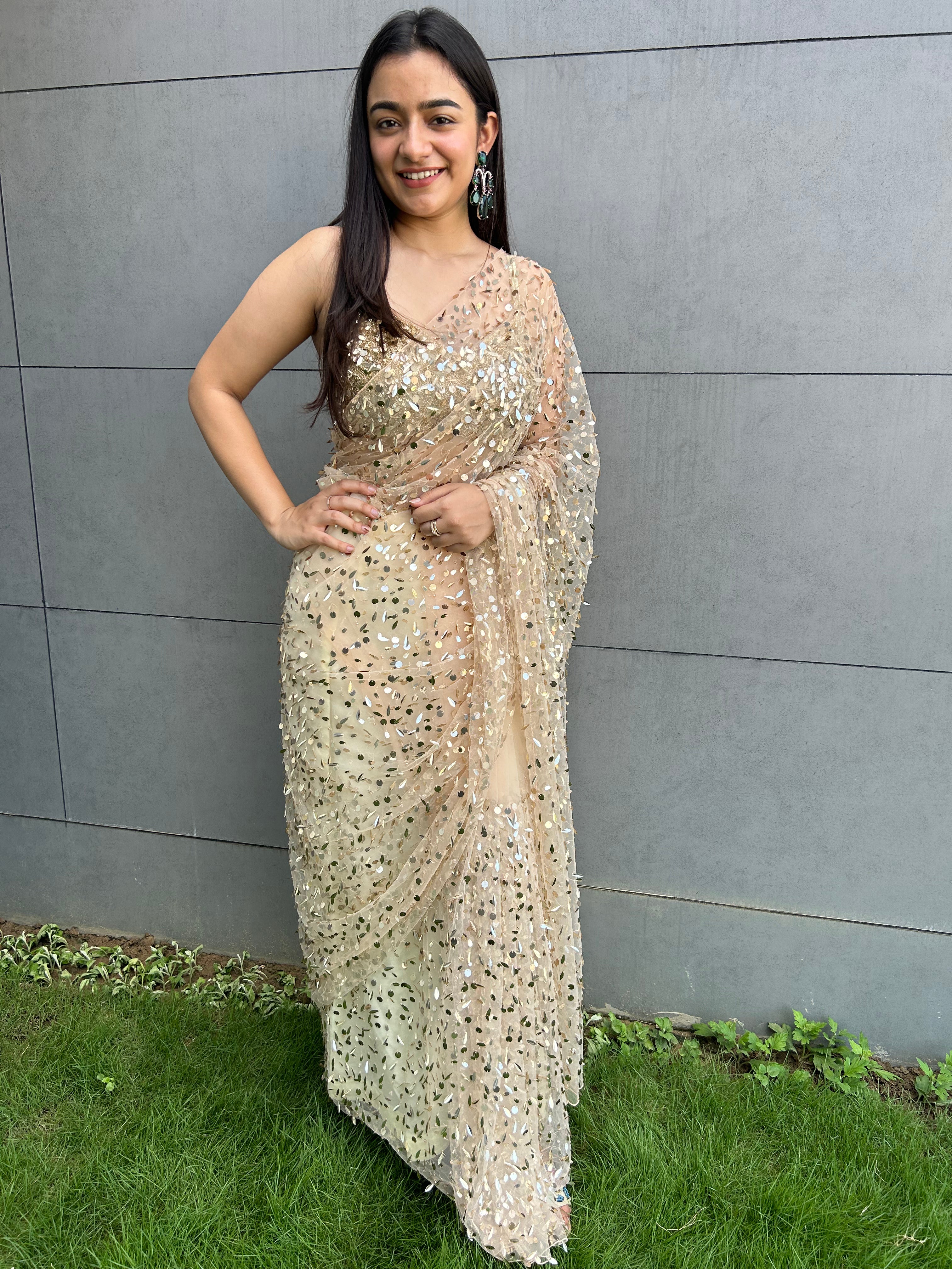 Gold Goddess Saree