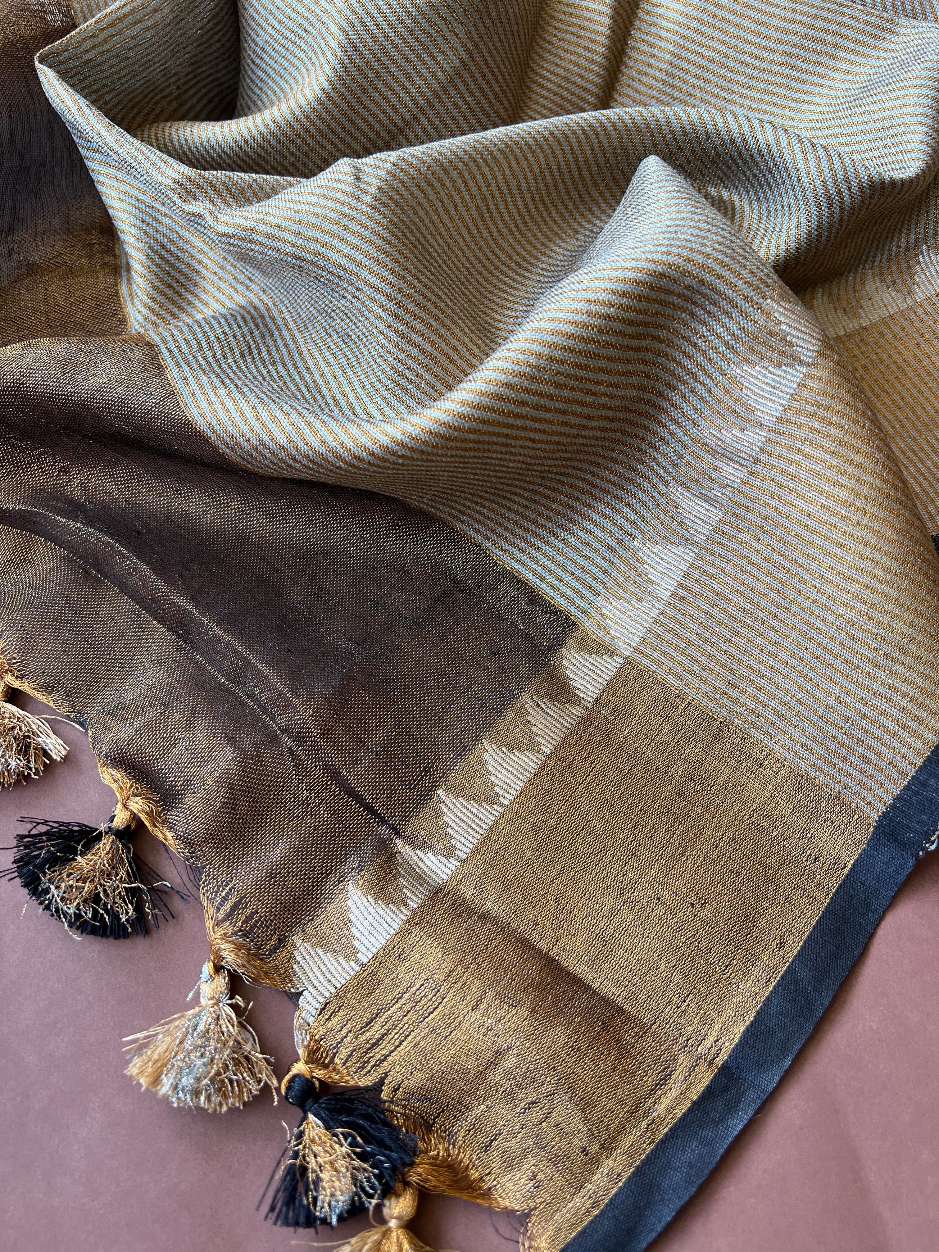 Linen Temple Bliss Saree