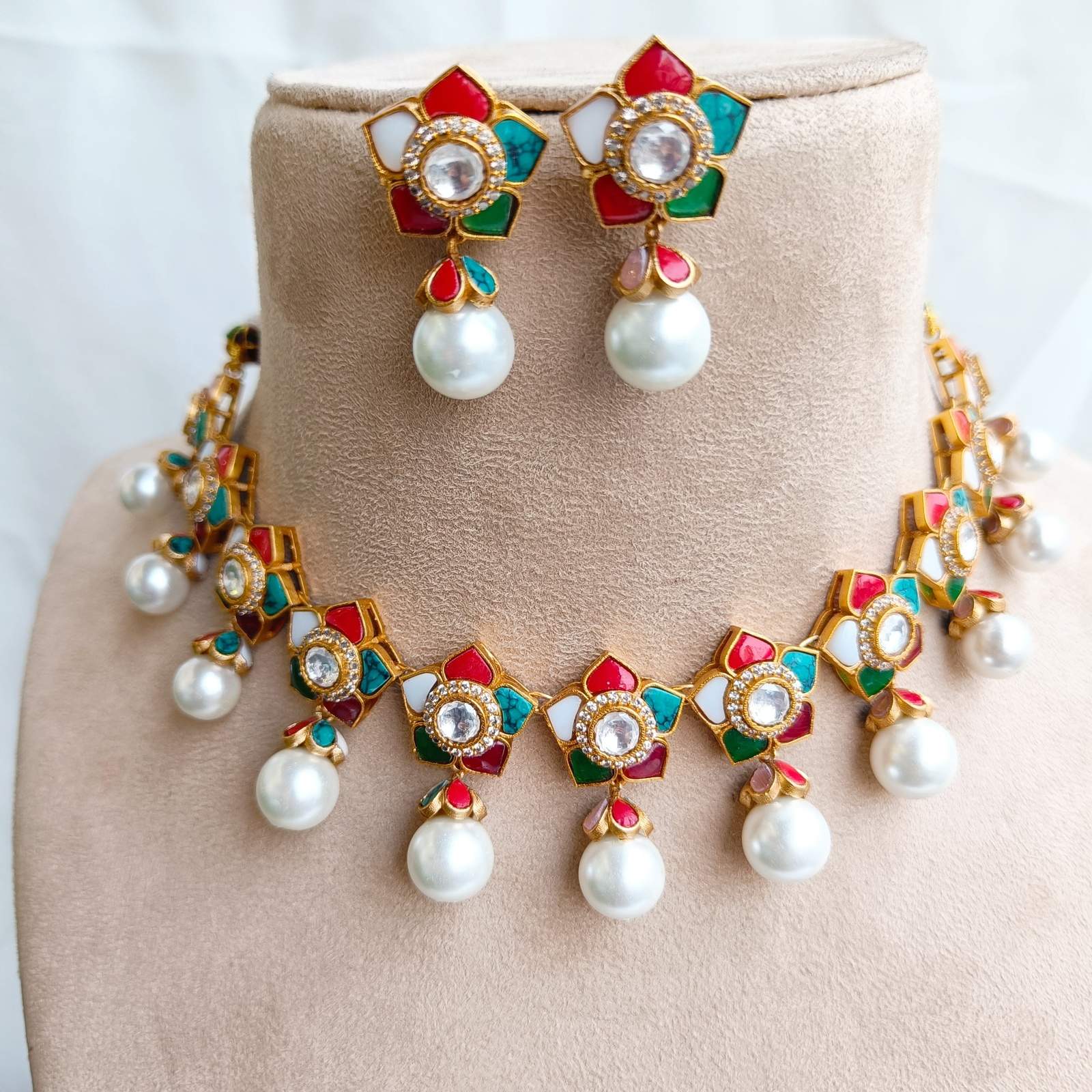 Nayaab Myra polki neckpiece