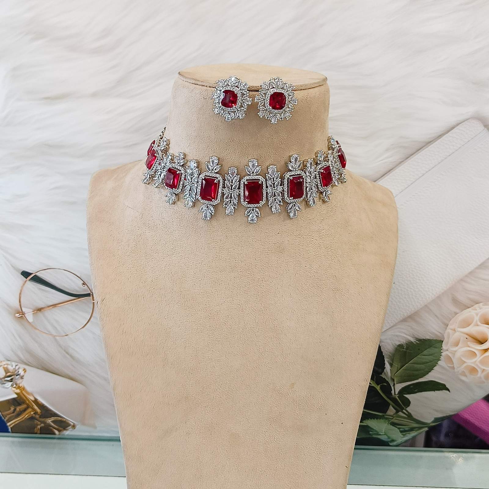 Ad kiara choker - Red