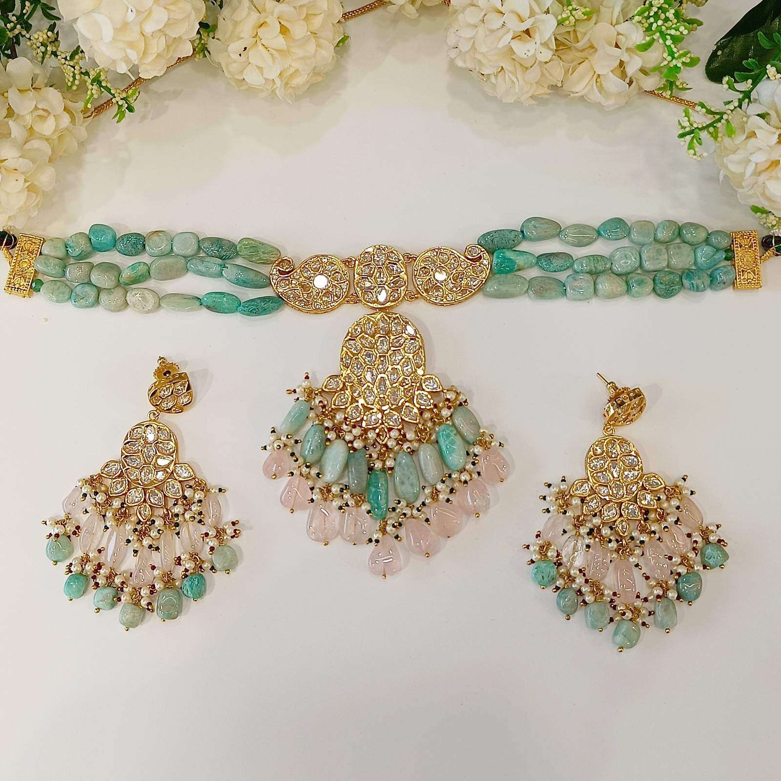 Nayaab alma polki choker