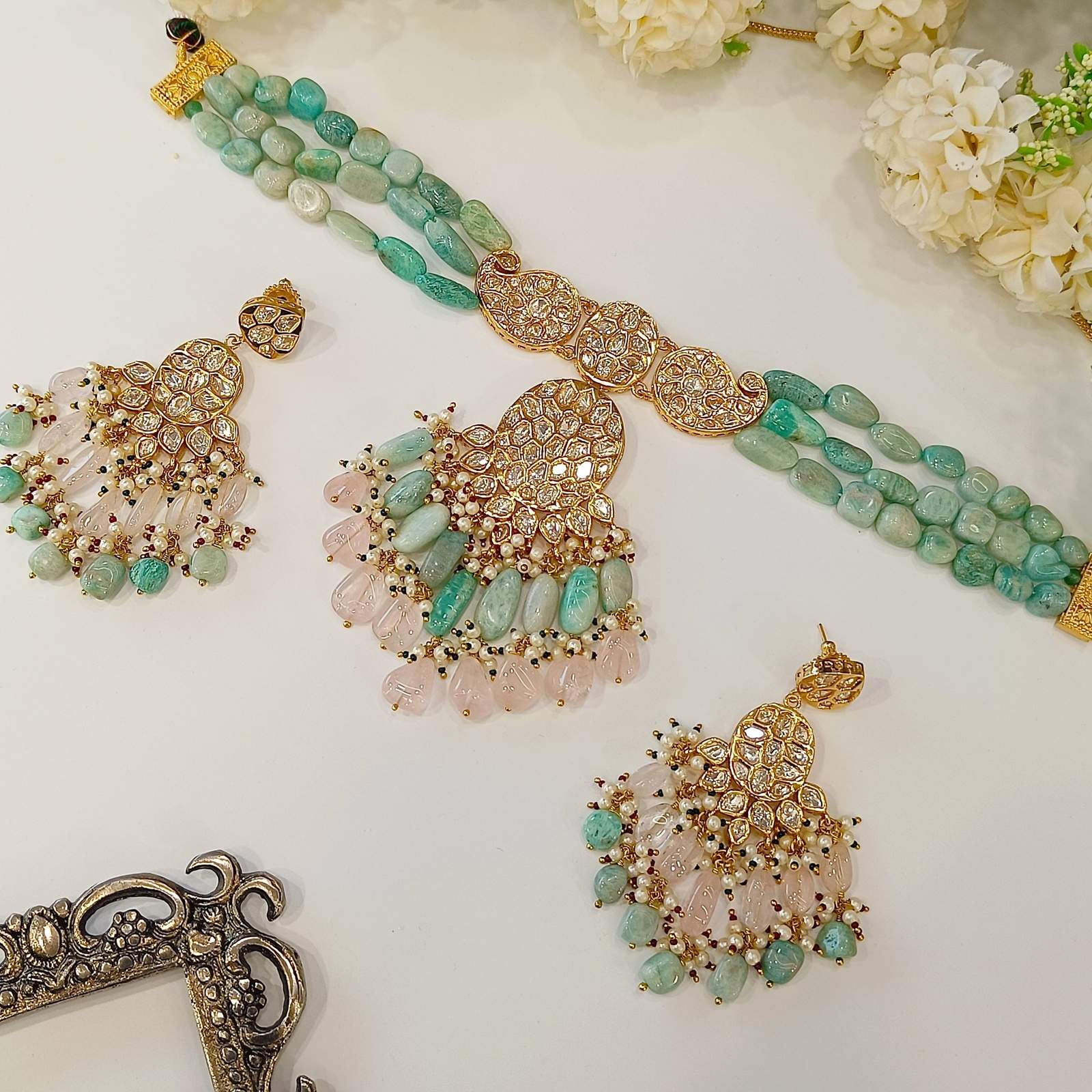 Nayaab alma polki choker