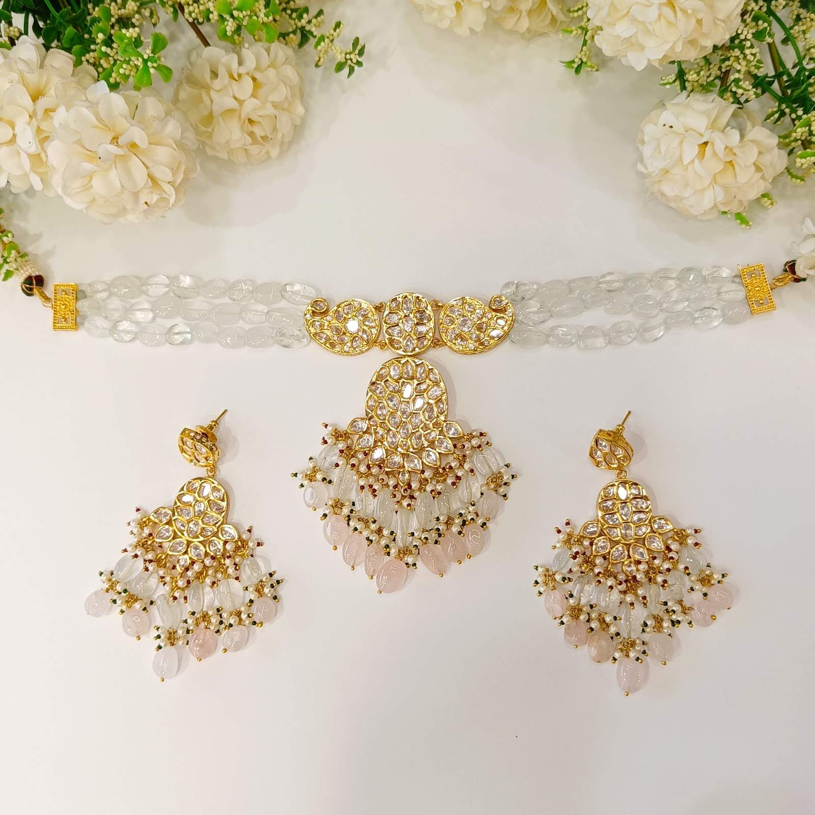 Nayaab alma polki choker