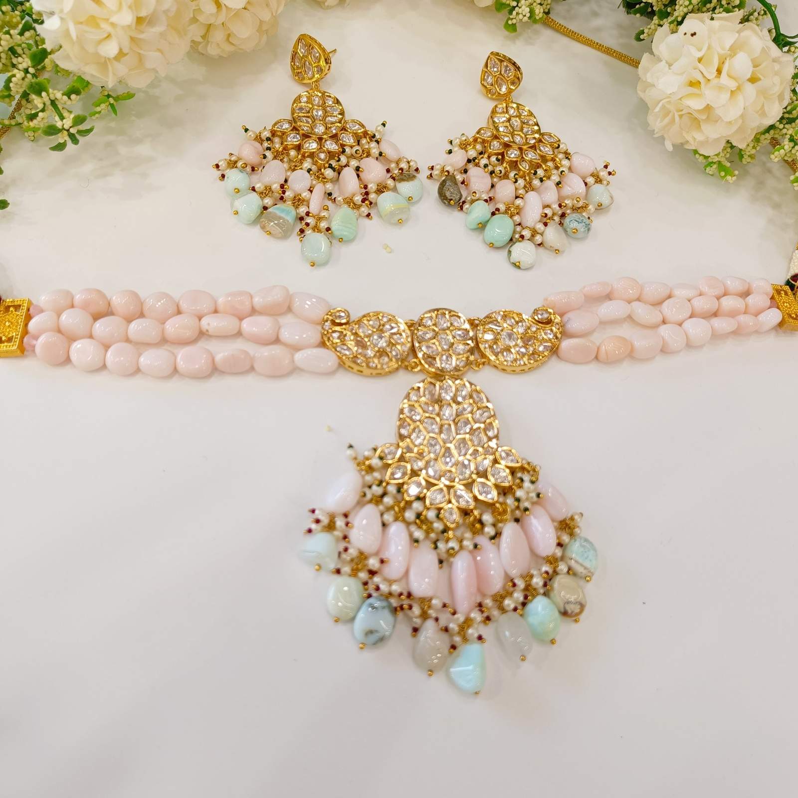 Nayaab alma polki choker