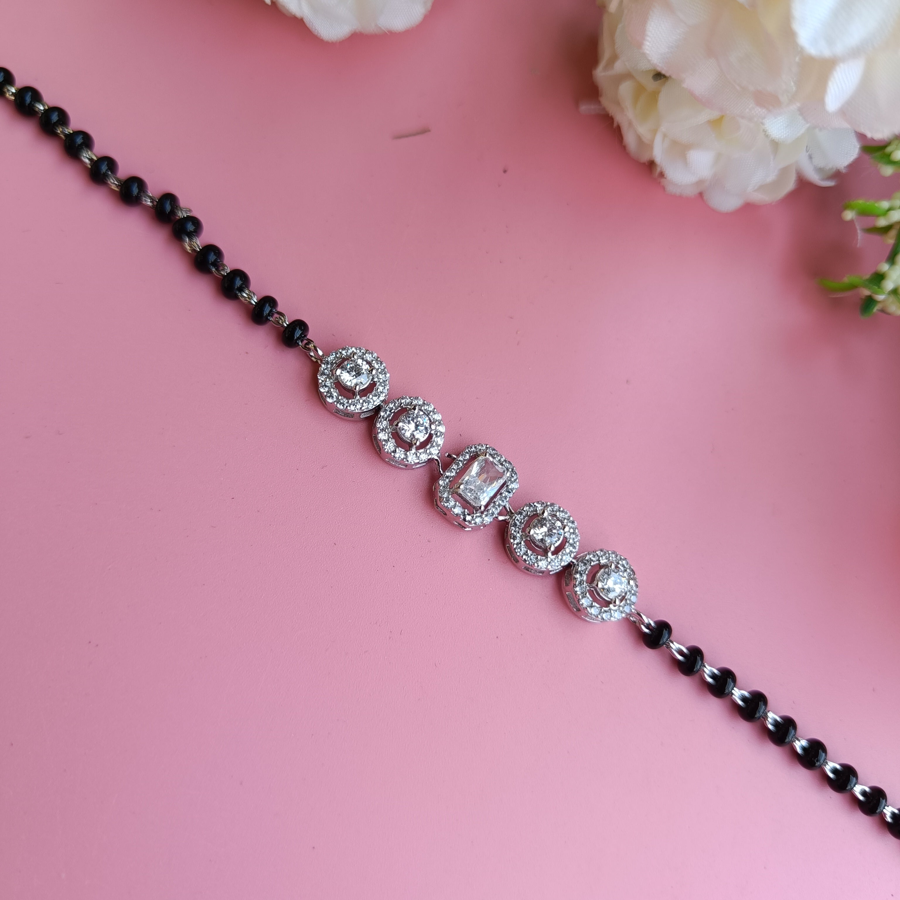 Sterling silver mangalsutra bracelet 2010