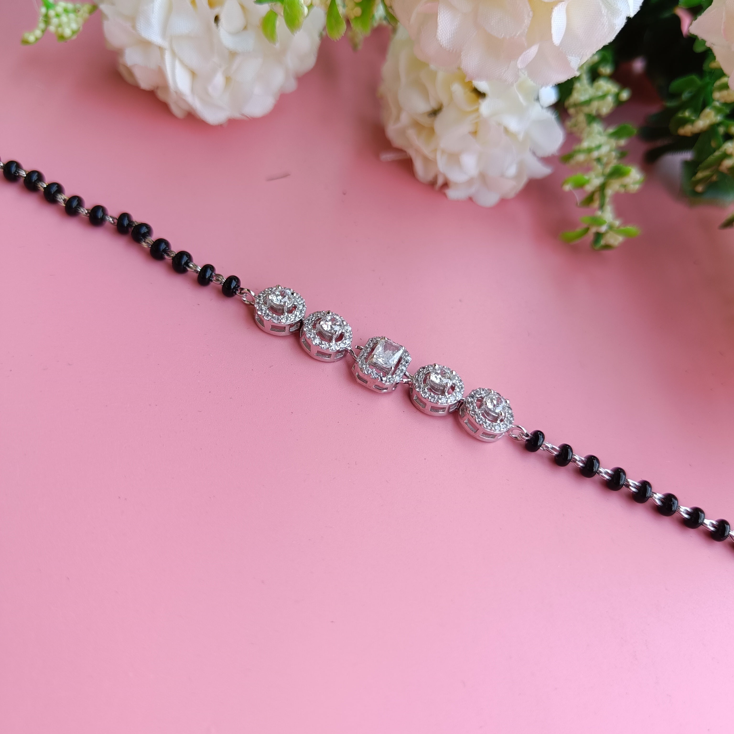 Sterling silver mangalsutra bracelet 2010