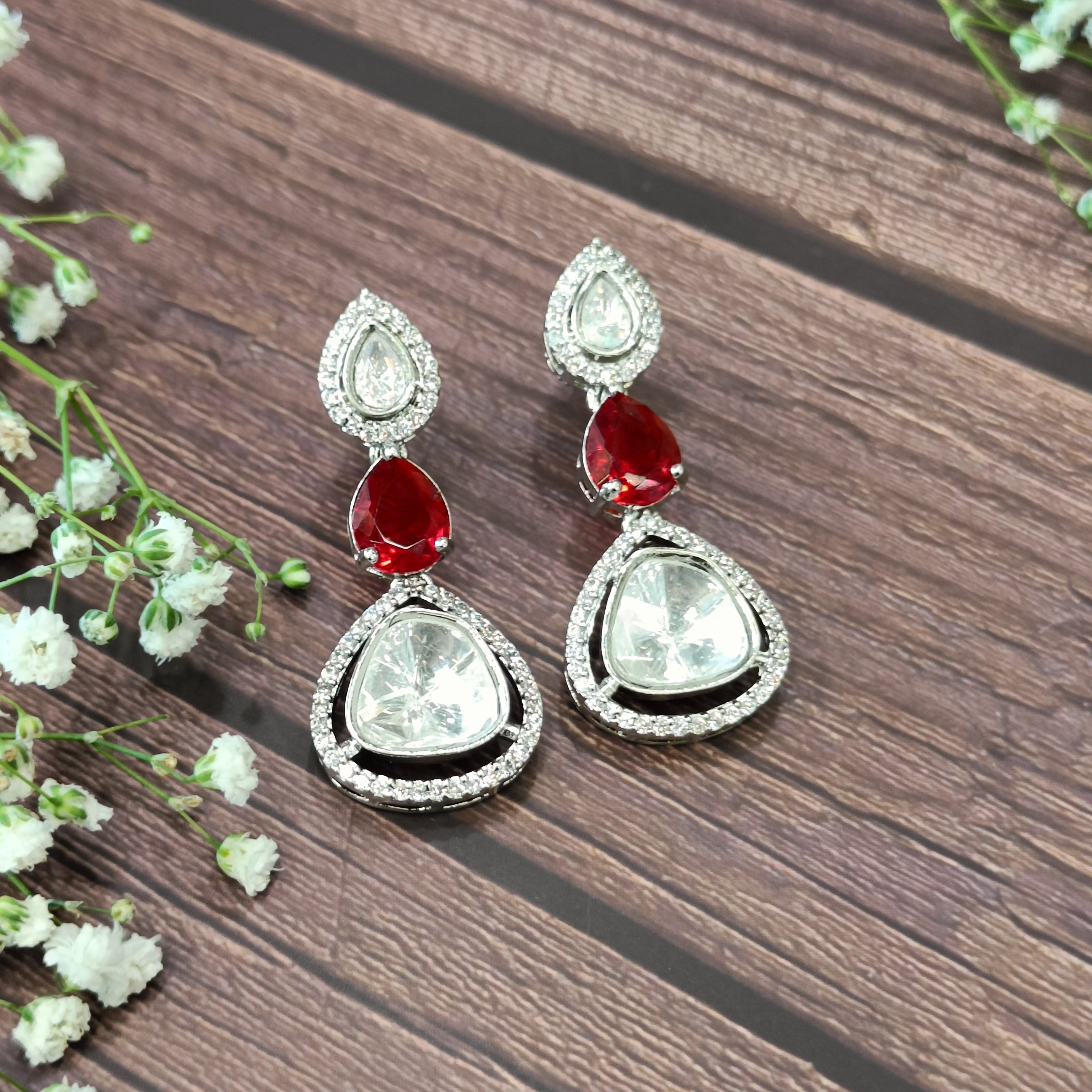 Nayaab Ojal Polki Earrings