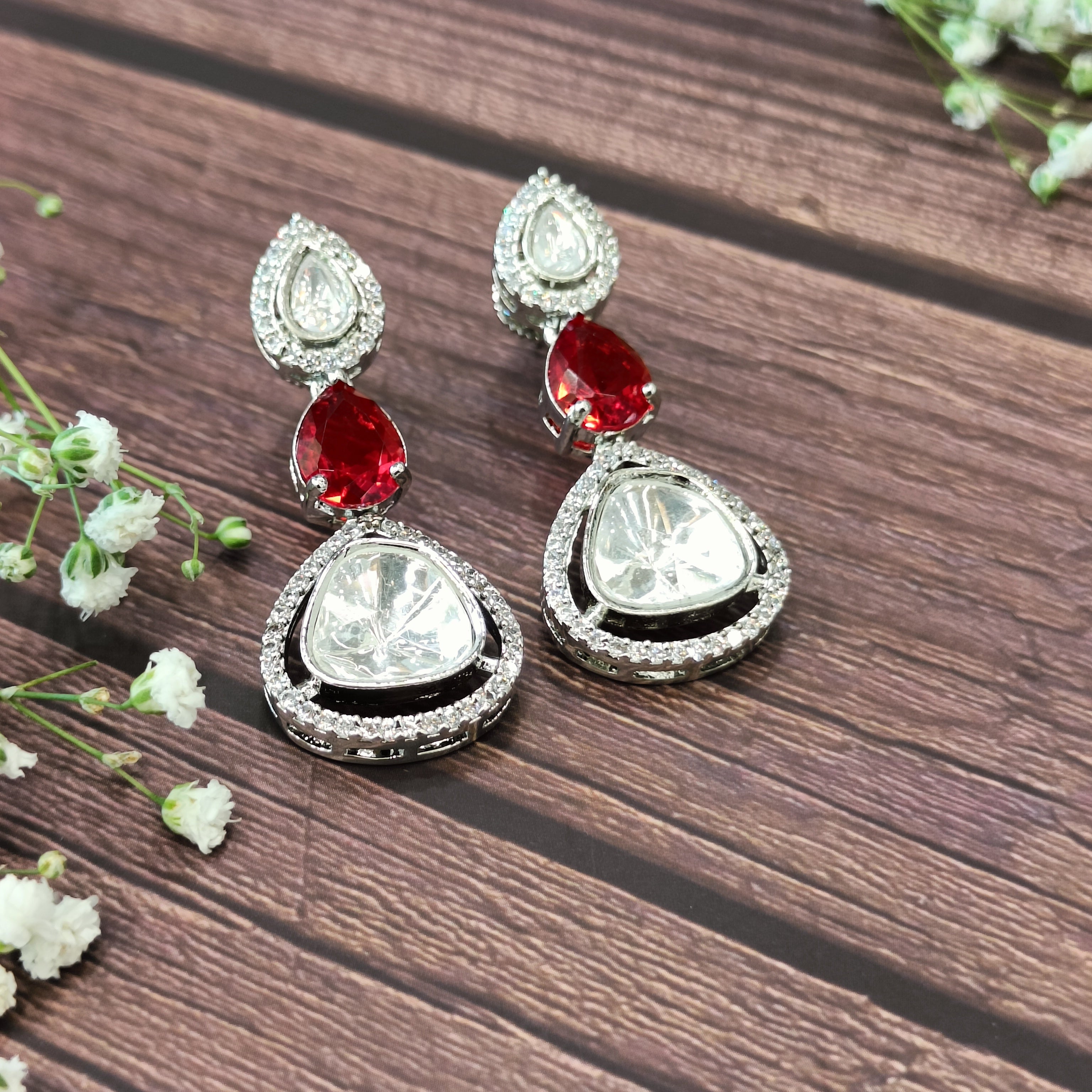 Nayaab Ojal Polki Earrings