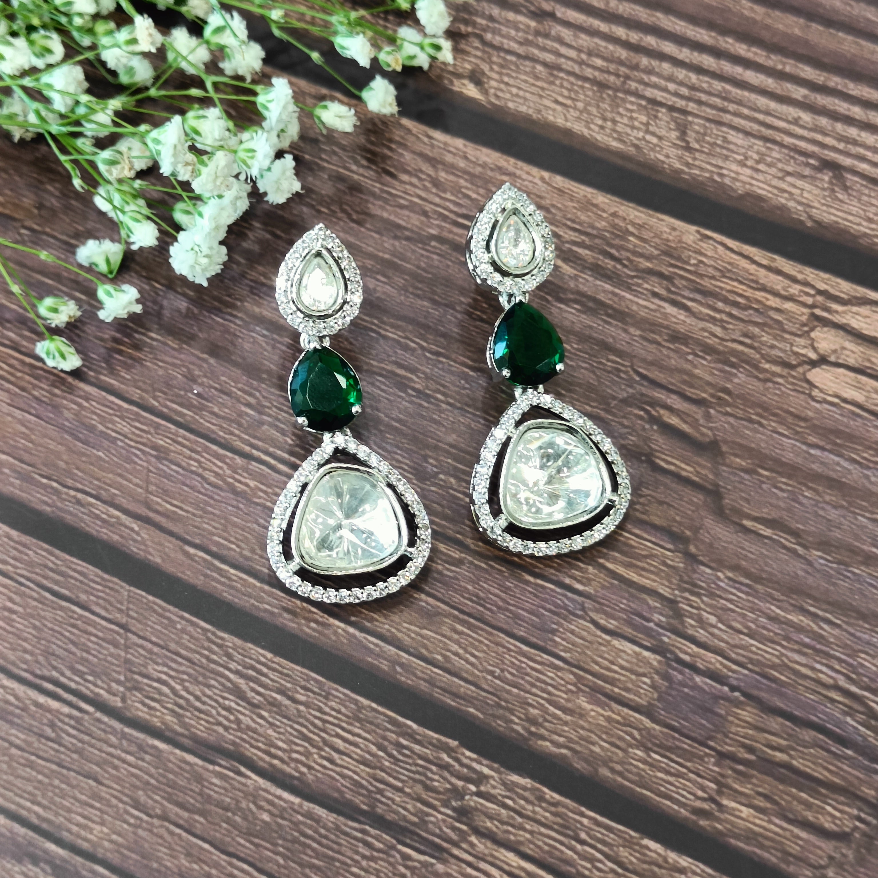 Nayaab Ojal Polki Earrings