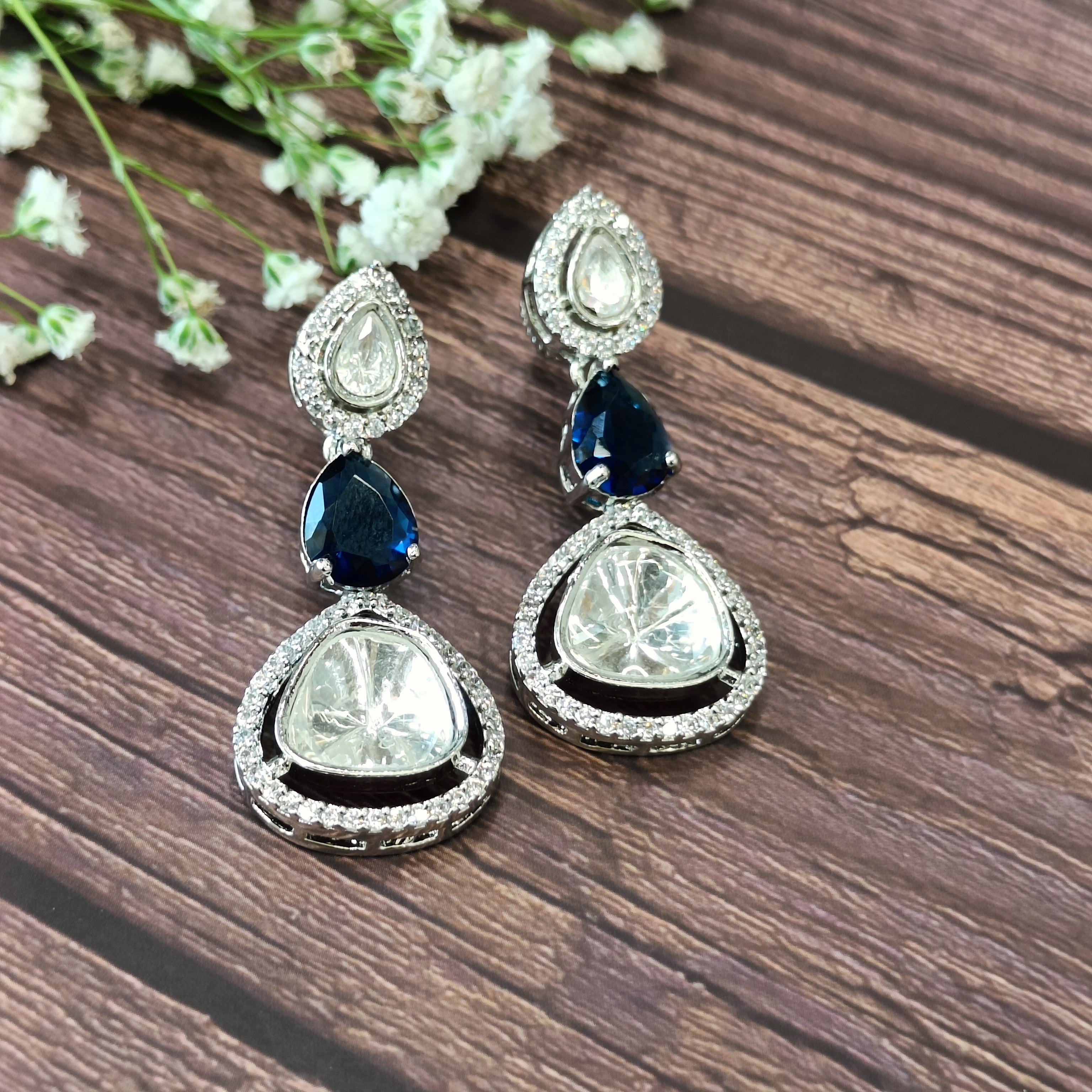 Nayaab Ojal Polki Earrings