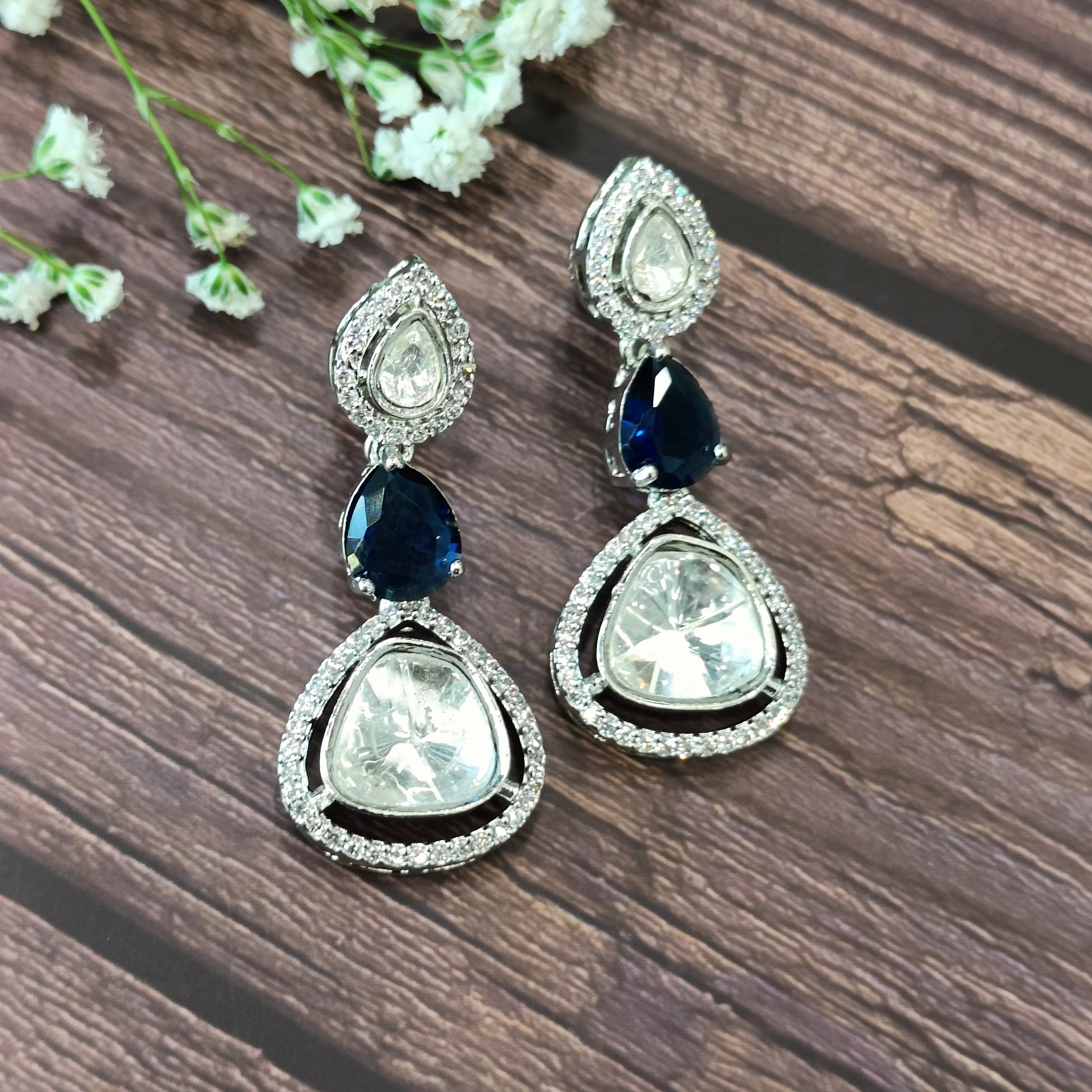 Nayaab Ojal Polki Earrings