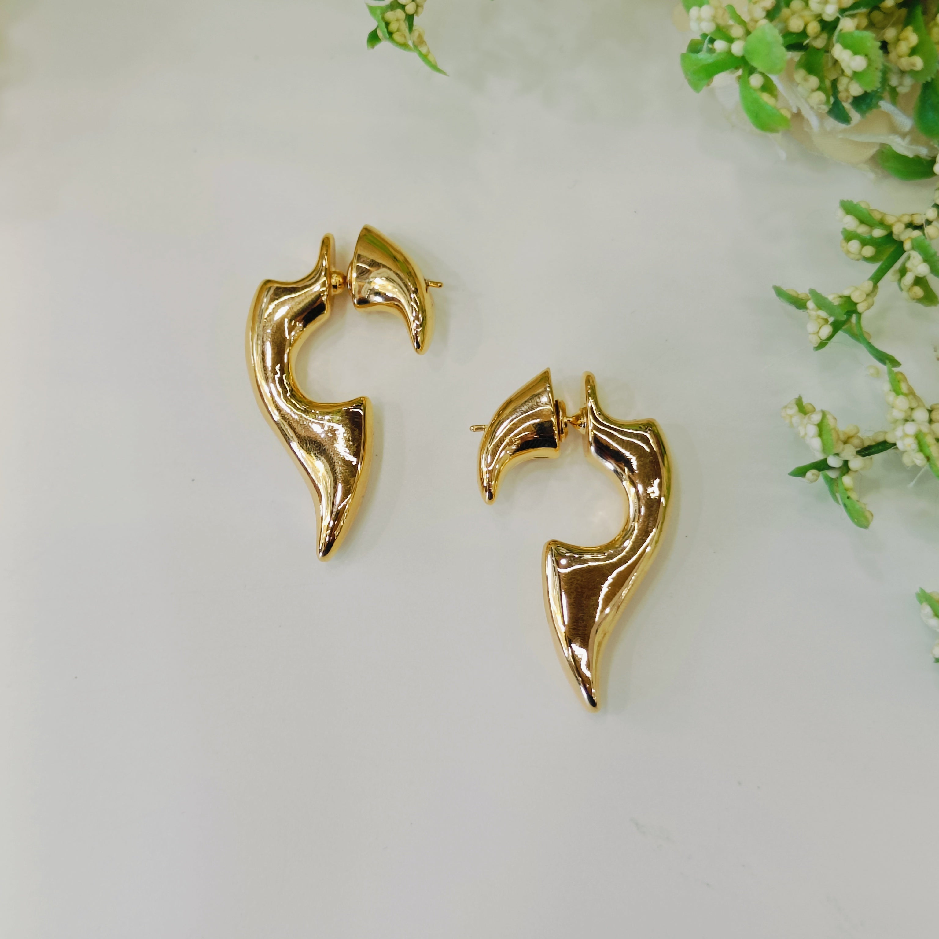 Layla Afia gold earrings