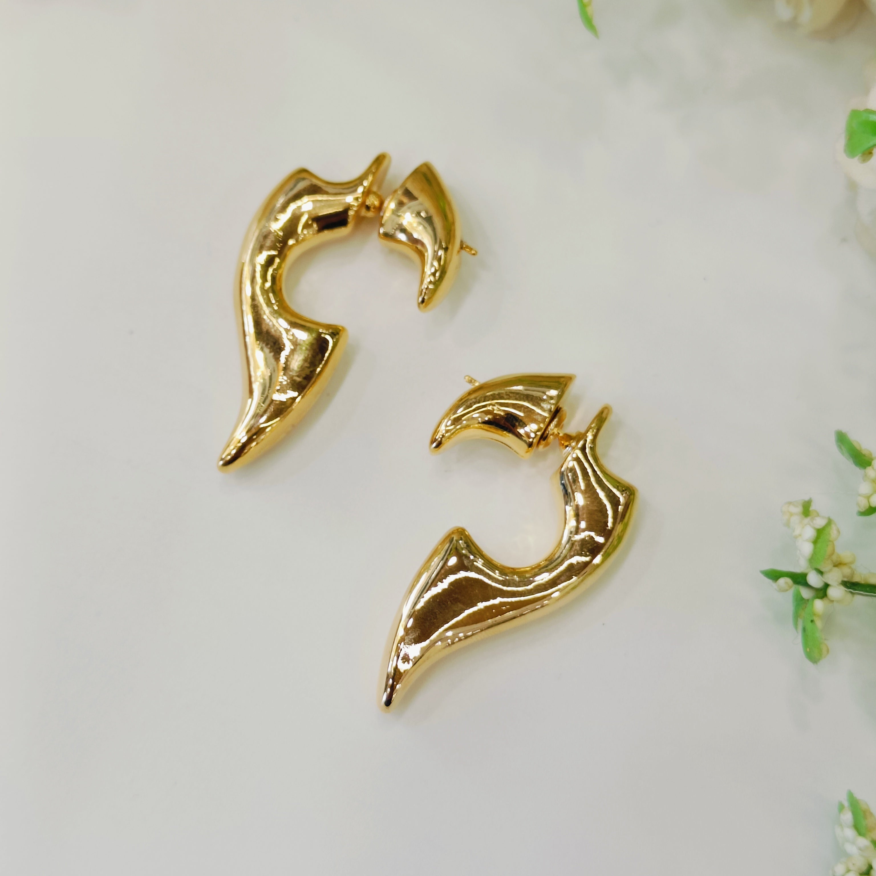 Layla Afia gold earrings