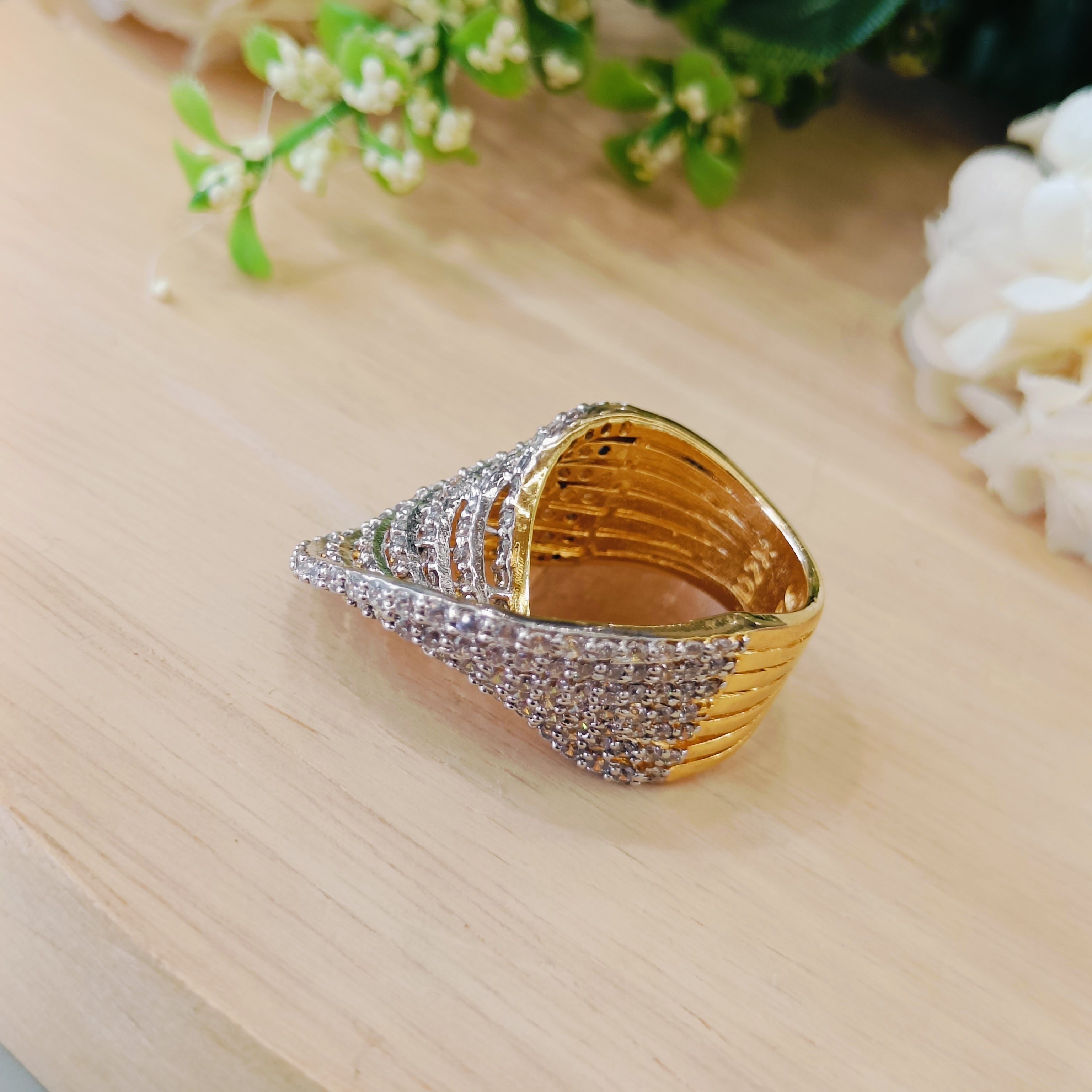 Vs Sterling Silver Cocktail Ring 184 11g