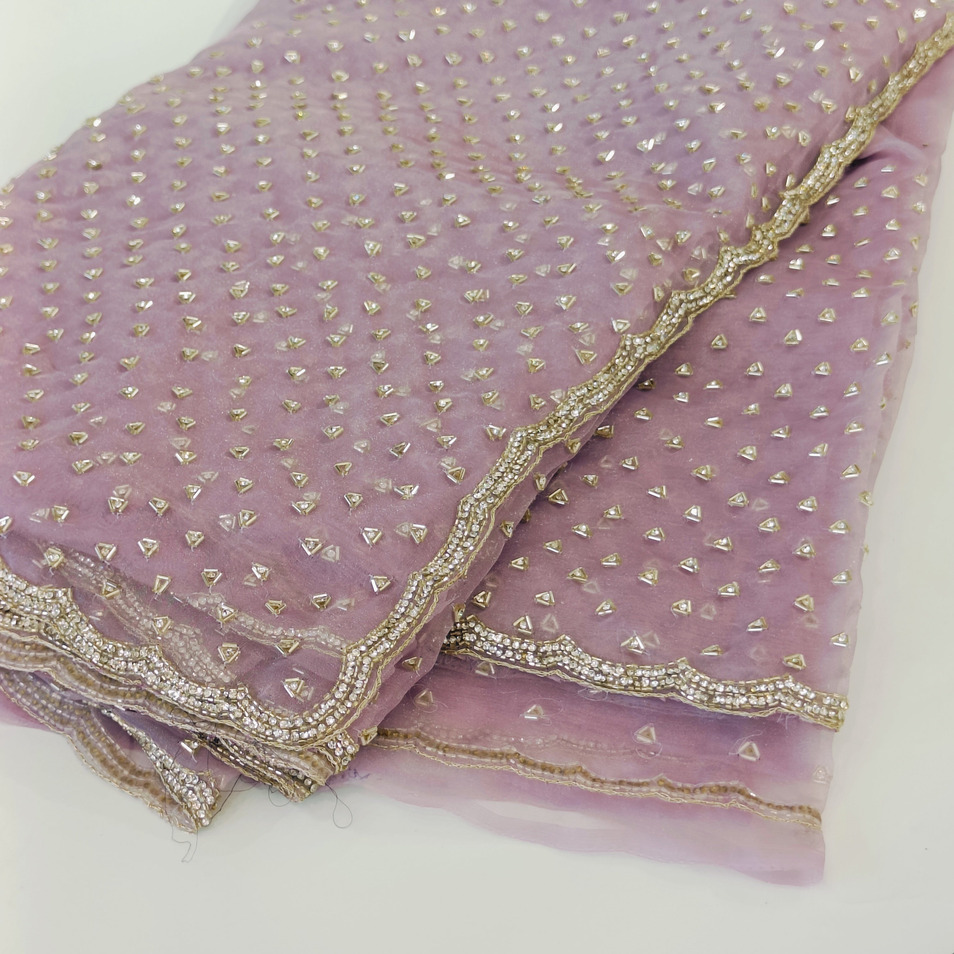 Lavender Raina Organza saree