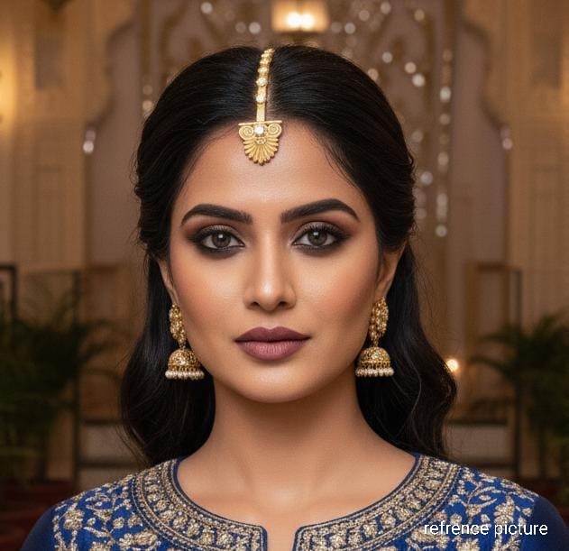 Nayaab Metal Polki Mang Tikka 01