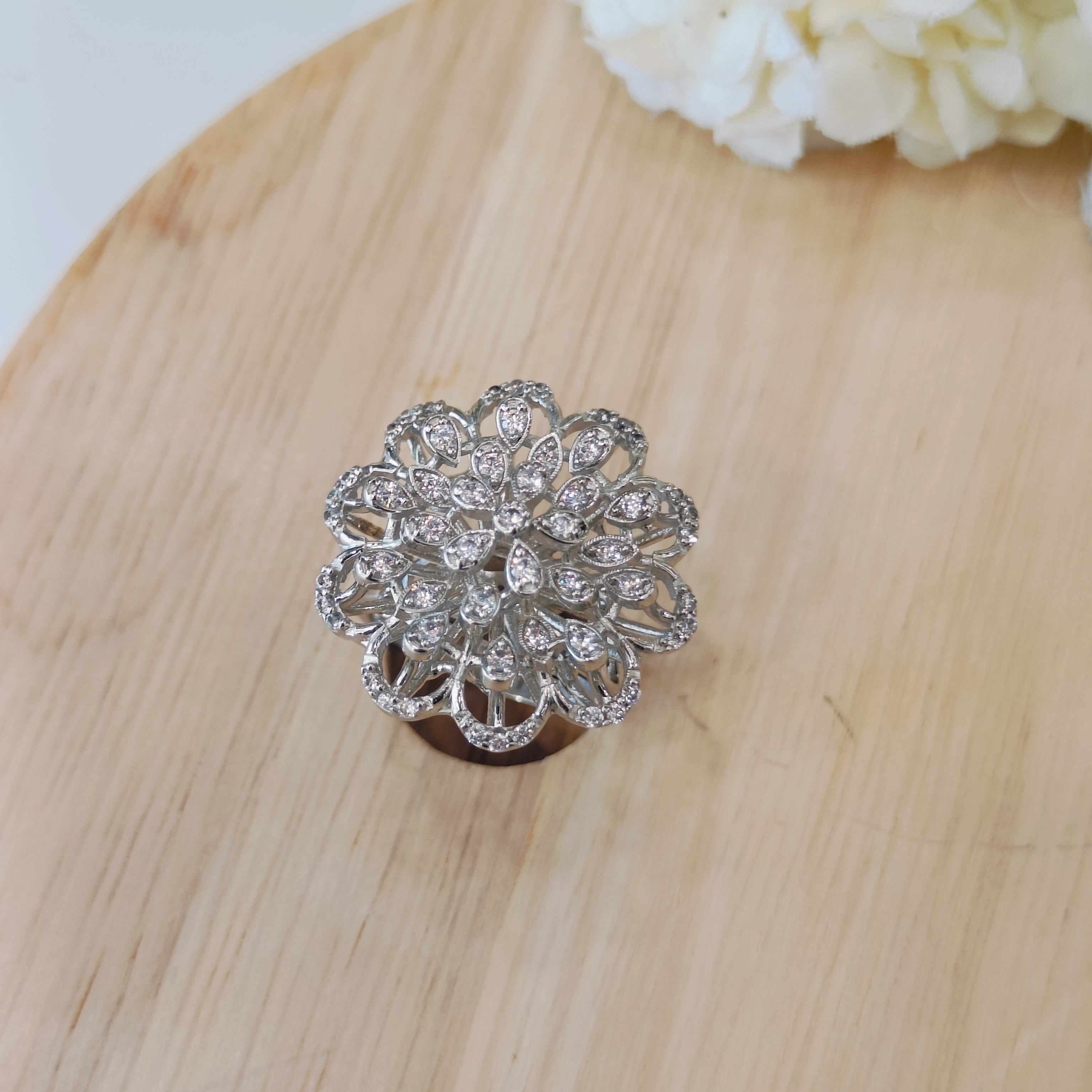 Vs sterling silver cocktail ring 171