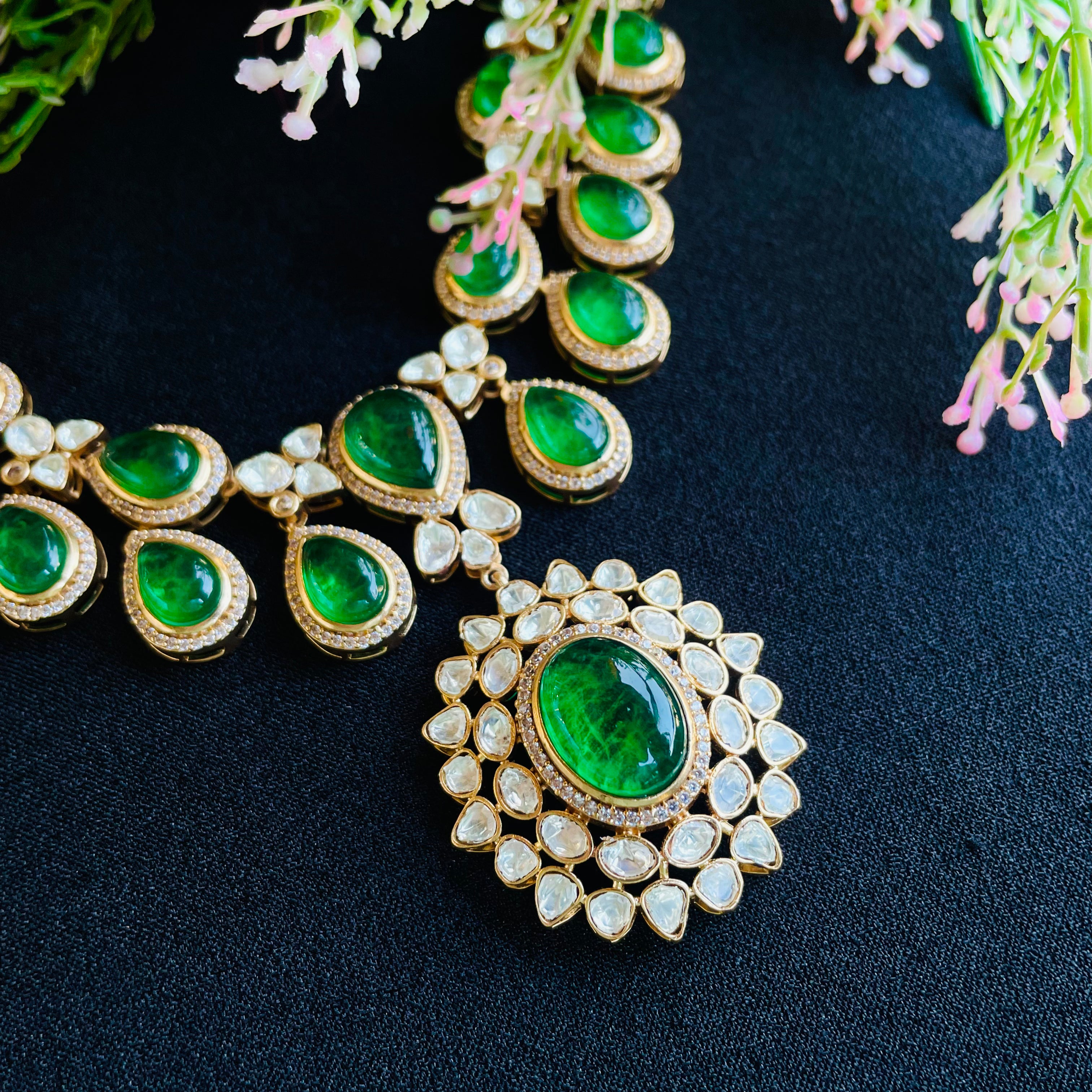 Nayaab deepa polki neckpiece
