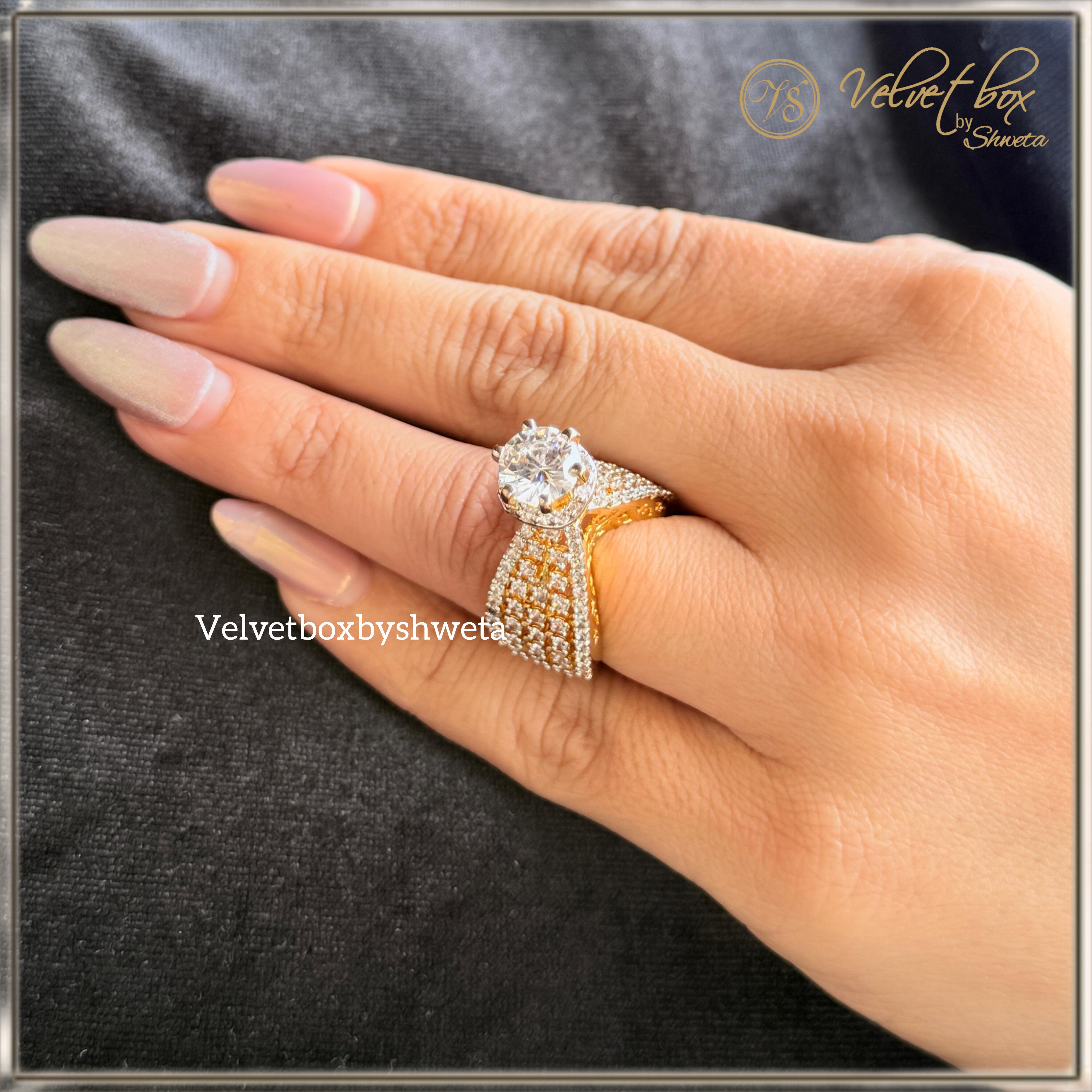 VS Sterling Silver Cocktail Ring 038 9g