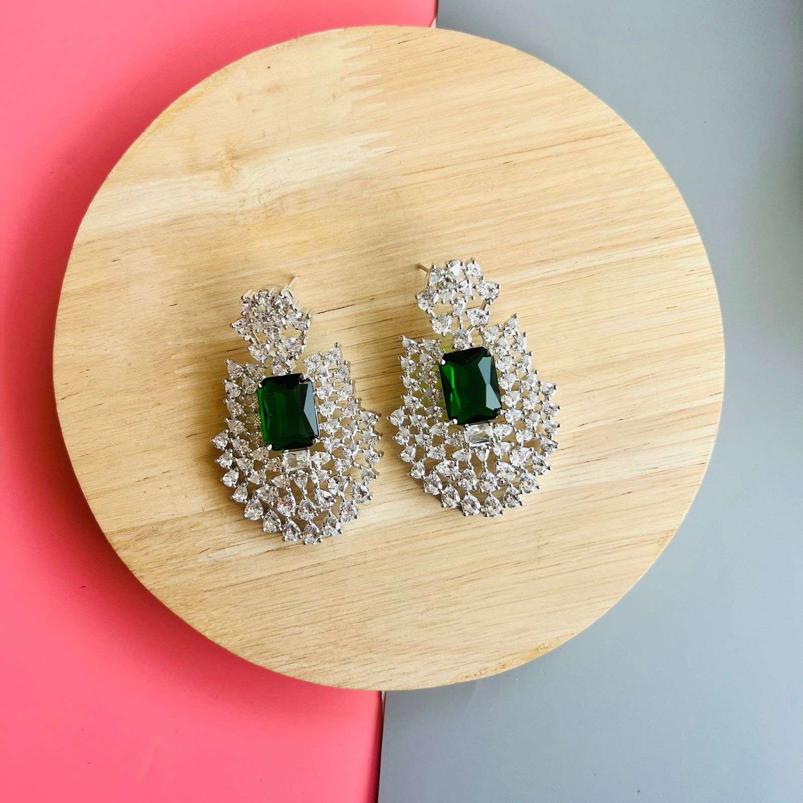 Ad Opal earrings Velvet box by Shweta