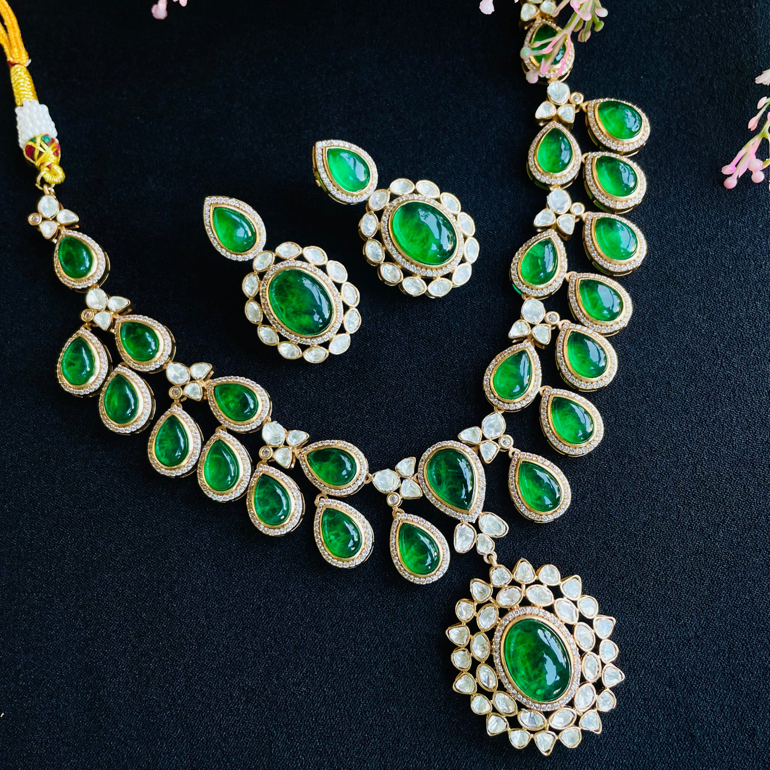 Nayaab deepa polki neckpiece