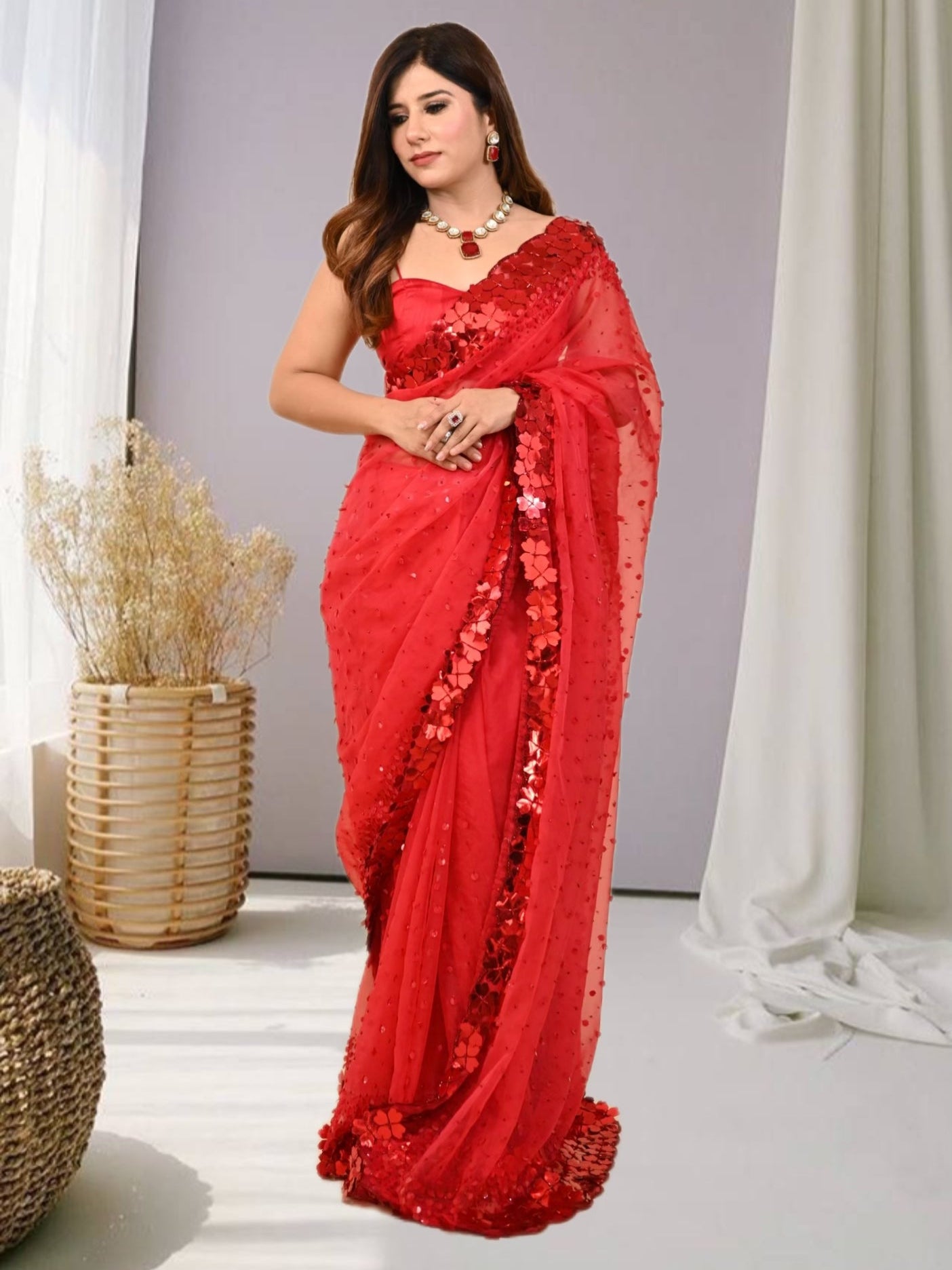 Heer Saree - Red