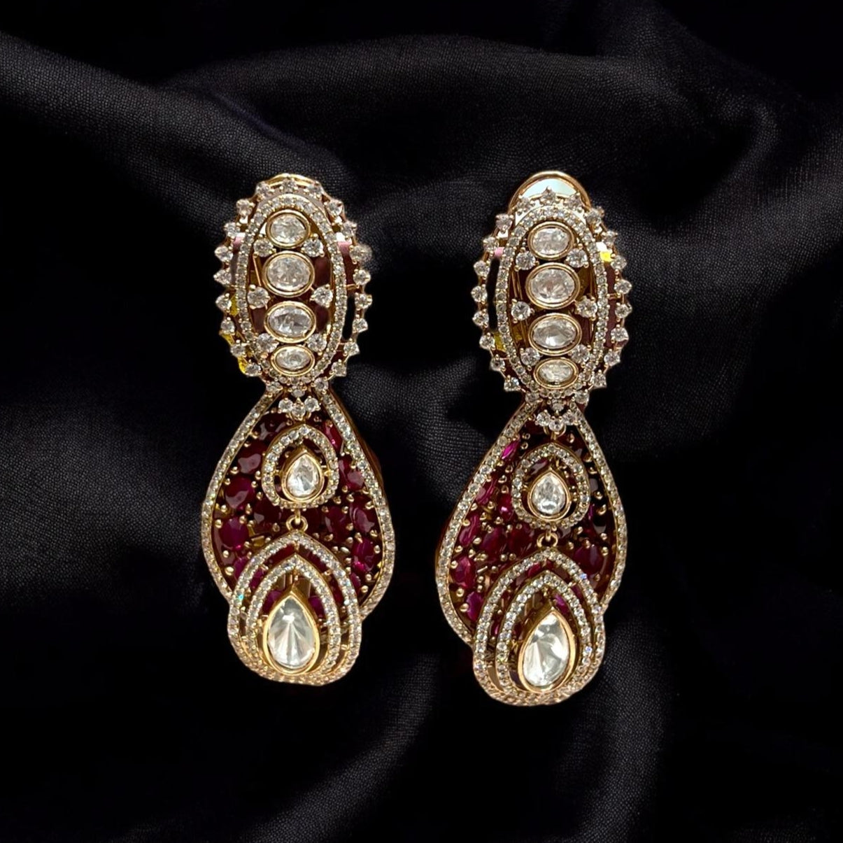 Nayaab Ruhani Polki Earrings