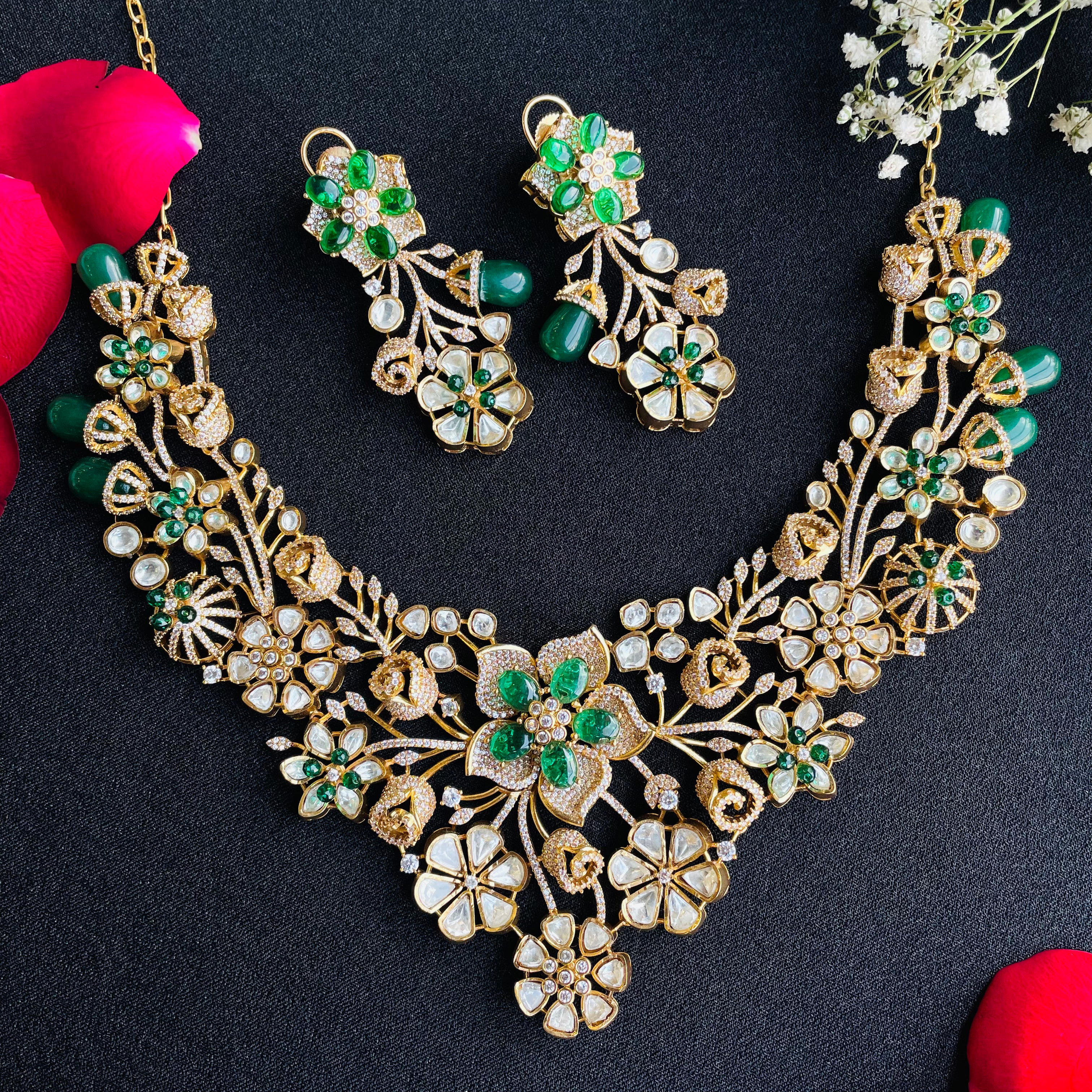 Nayaab mansi polki neckpiece