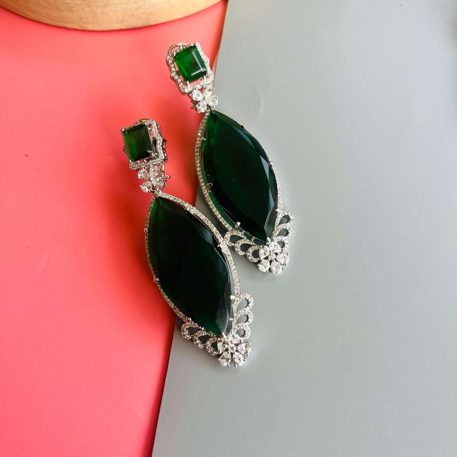 Ad Kinjal earrings Velvet box by Shweta