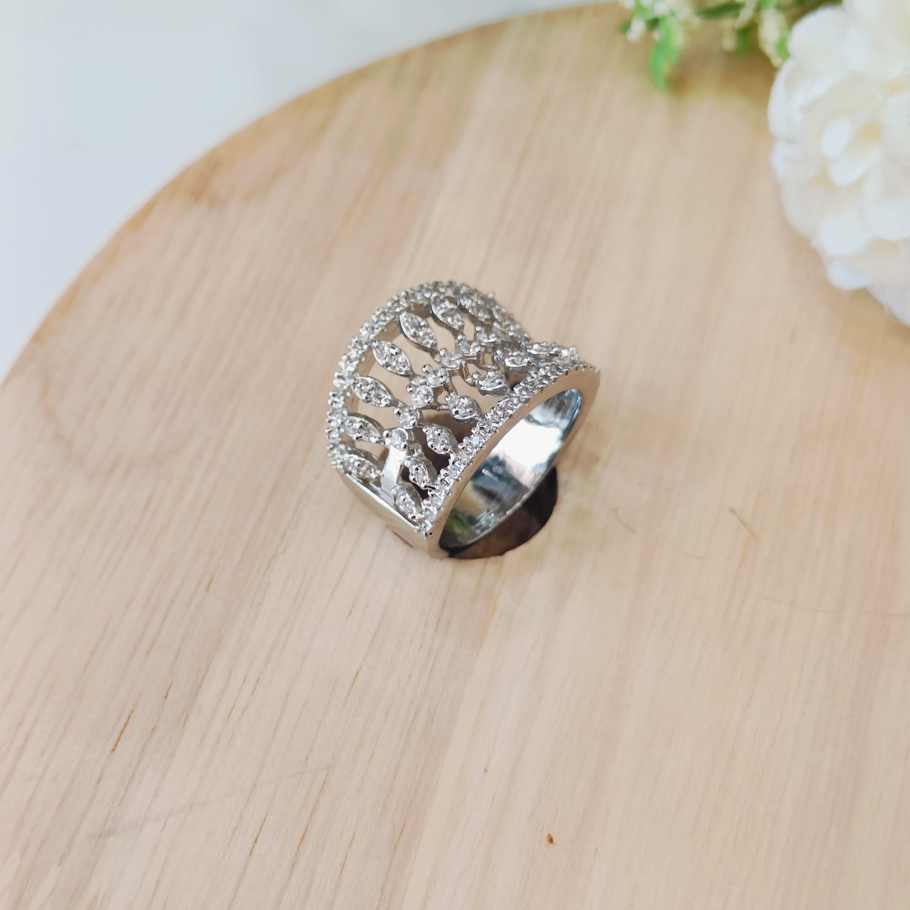 Vs sterling silver cocktail ring 176