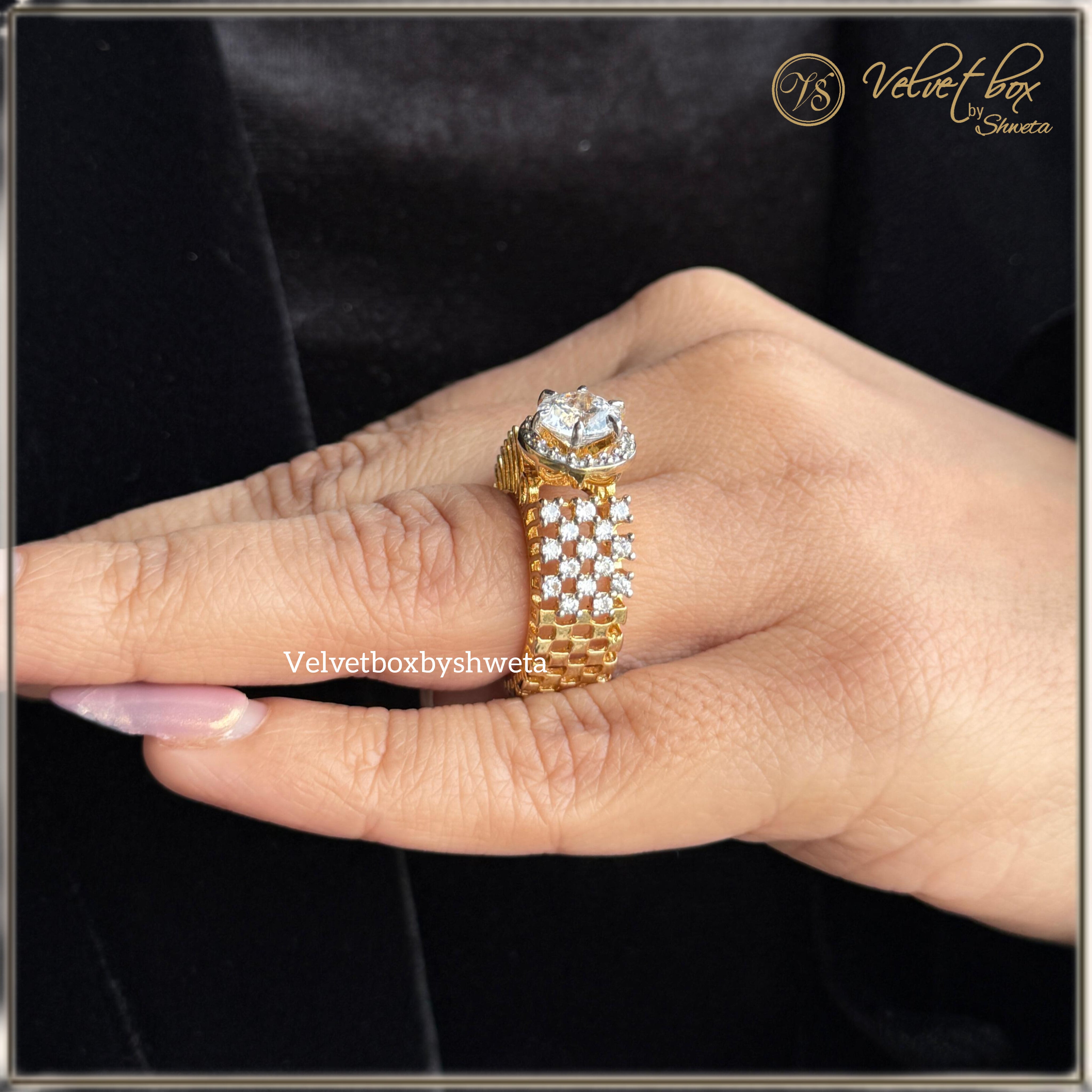 Vs sterling silver cocktail ring 206 10g