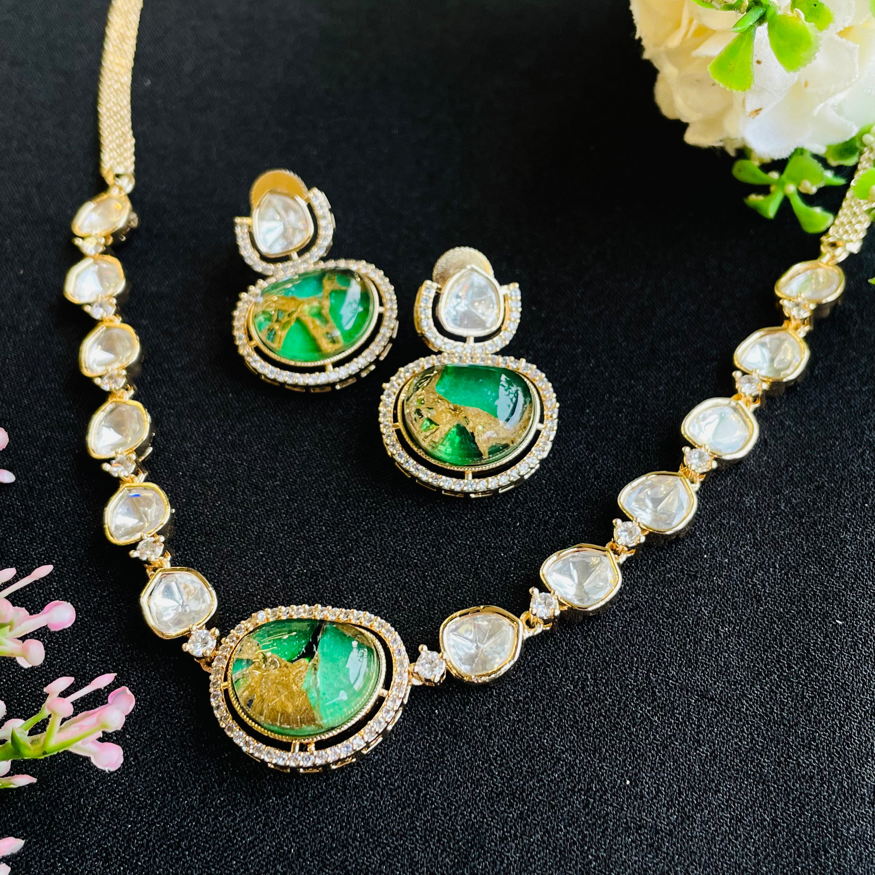 Nayaab Anvika Polki Neckpiece