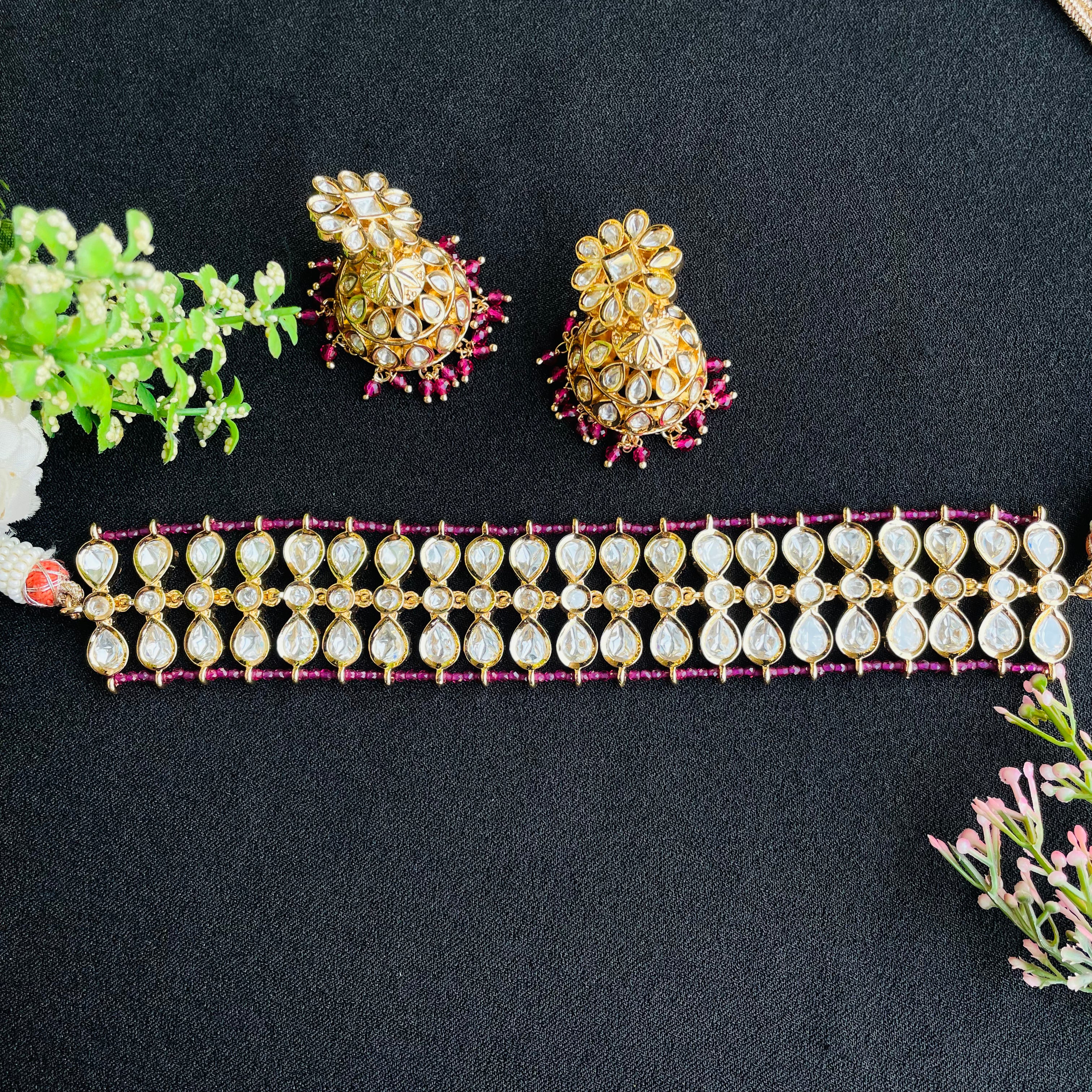 Nayaab kirandeep polki neckpiece