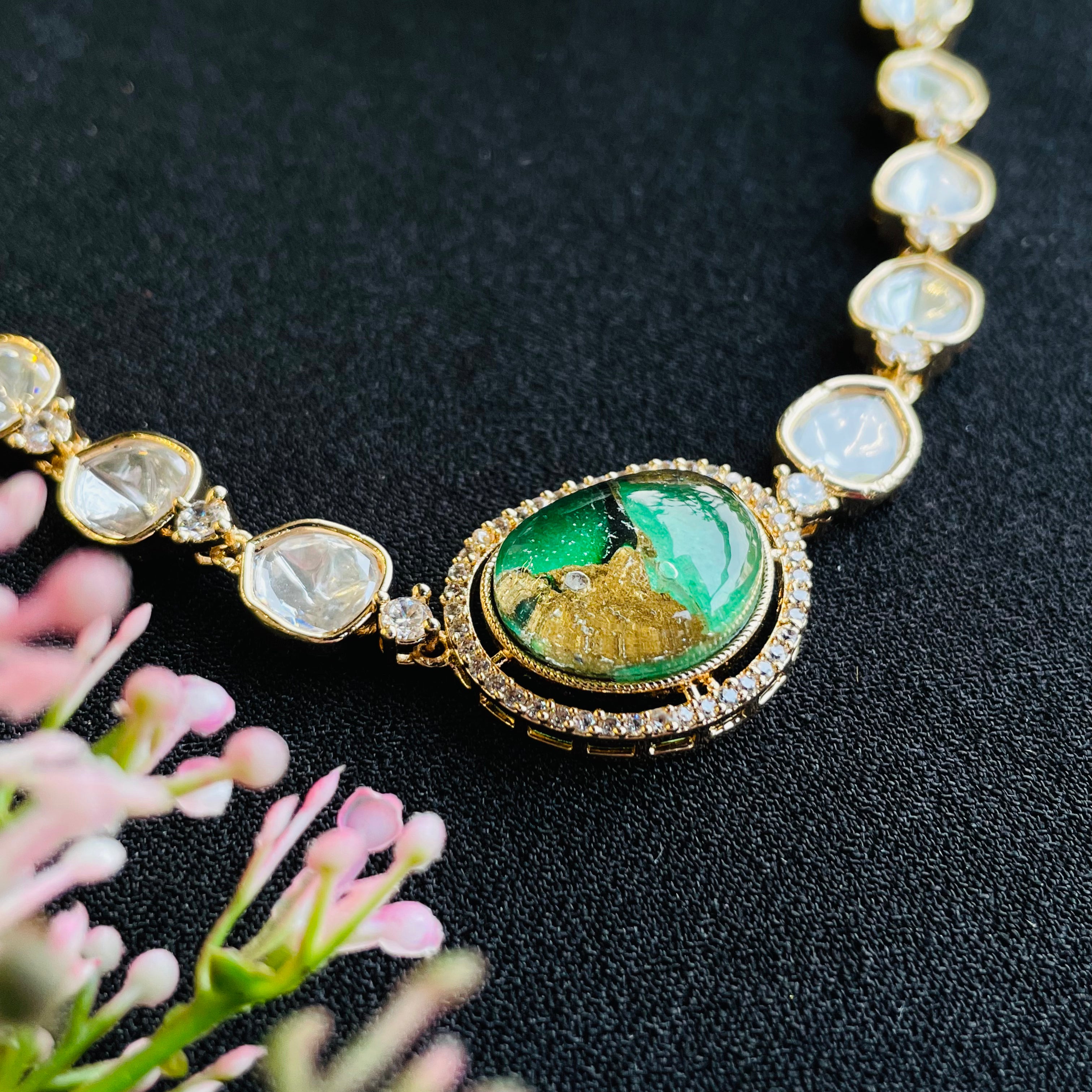 Nayaab Anvika Polki Neckpiece