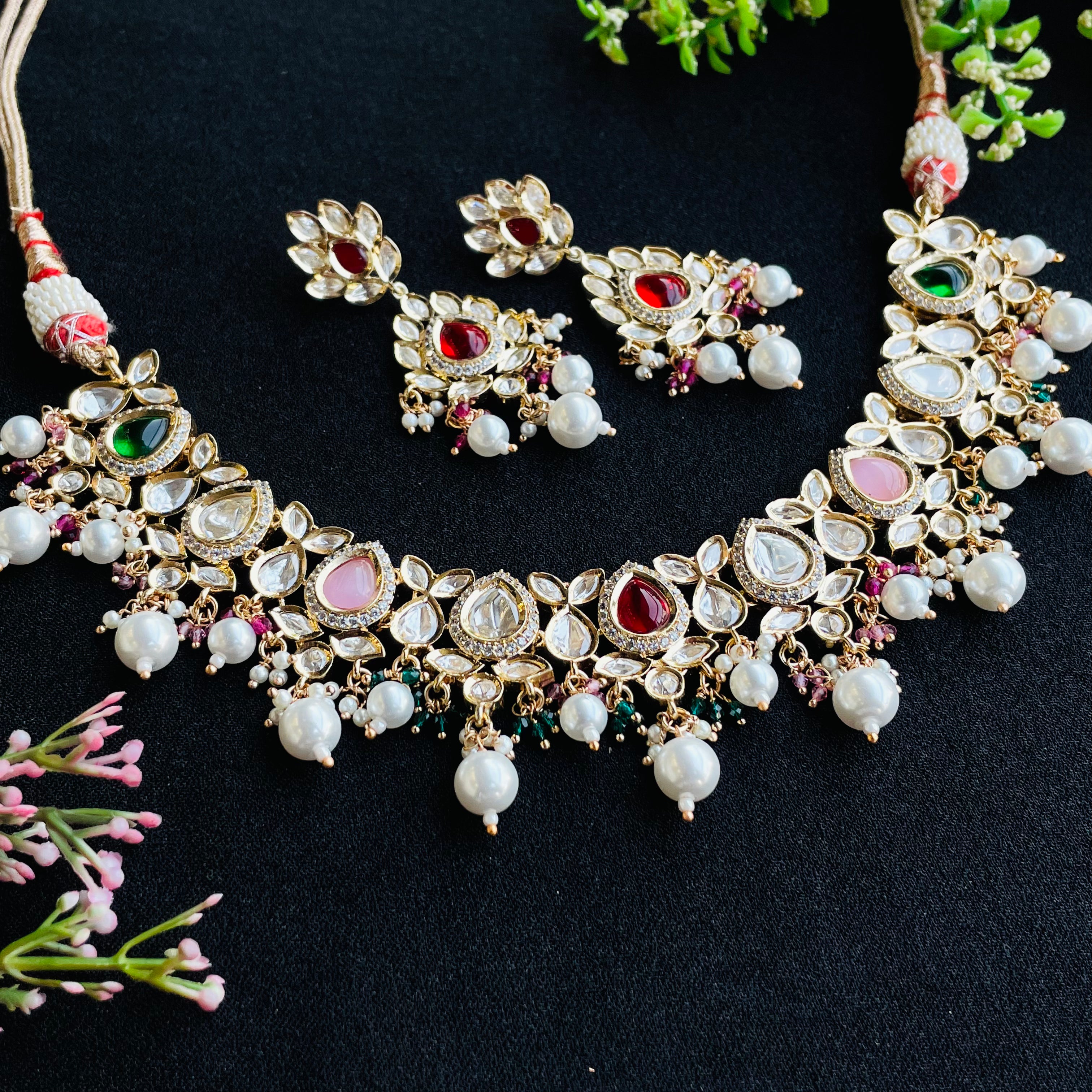 Nayaab anushka polki Neckpiece