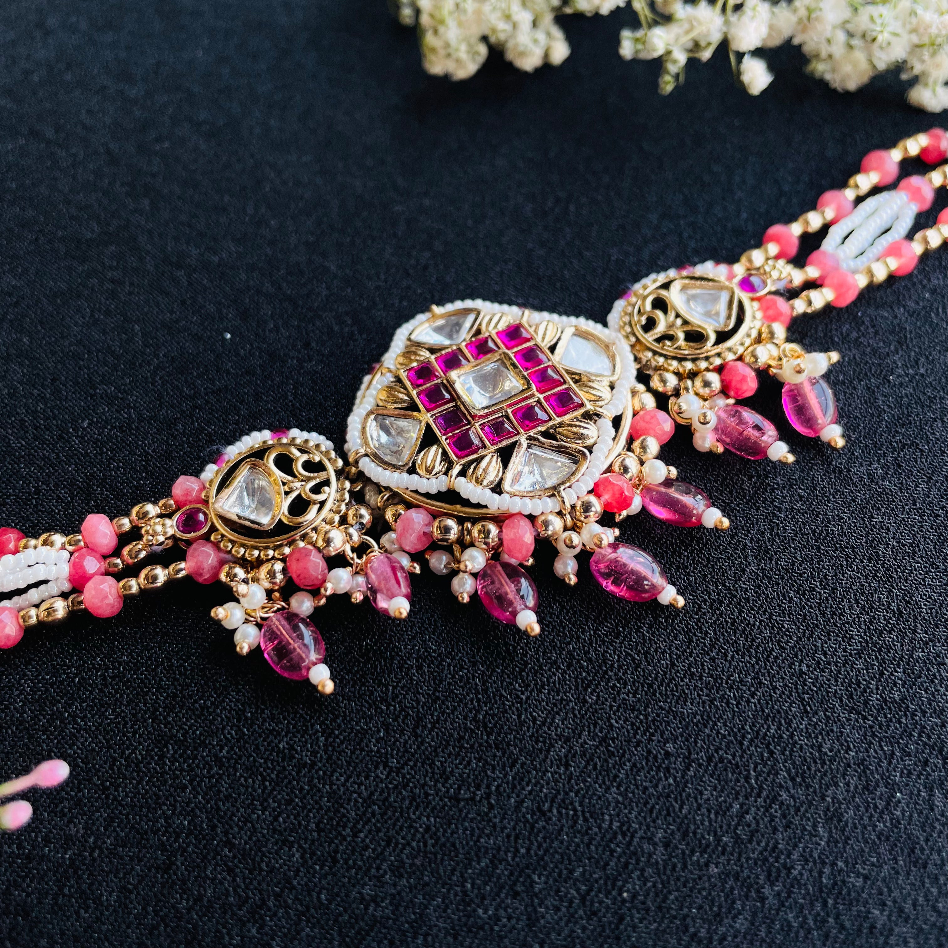 Nayaab meera polki neckpiece
