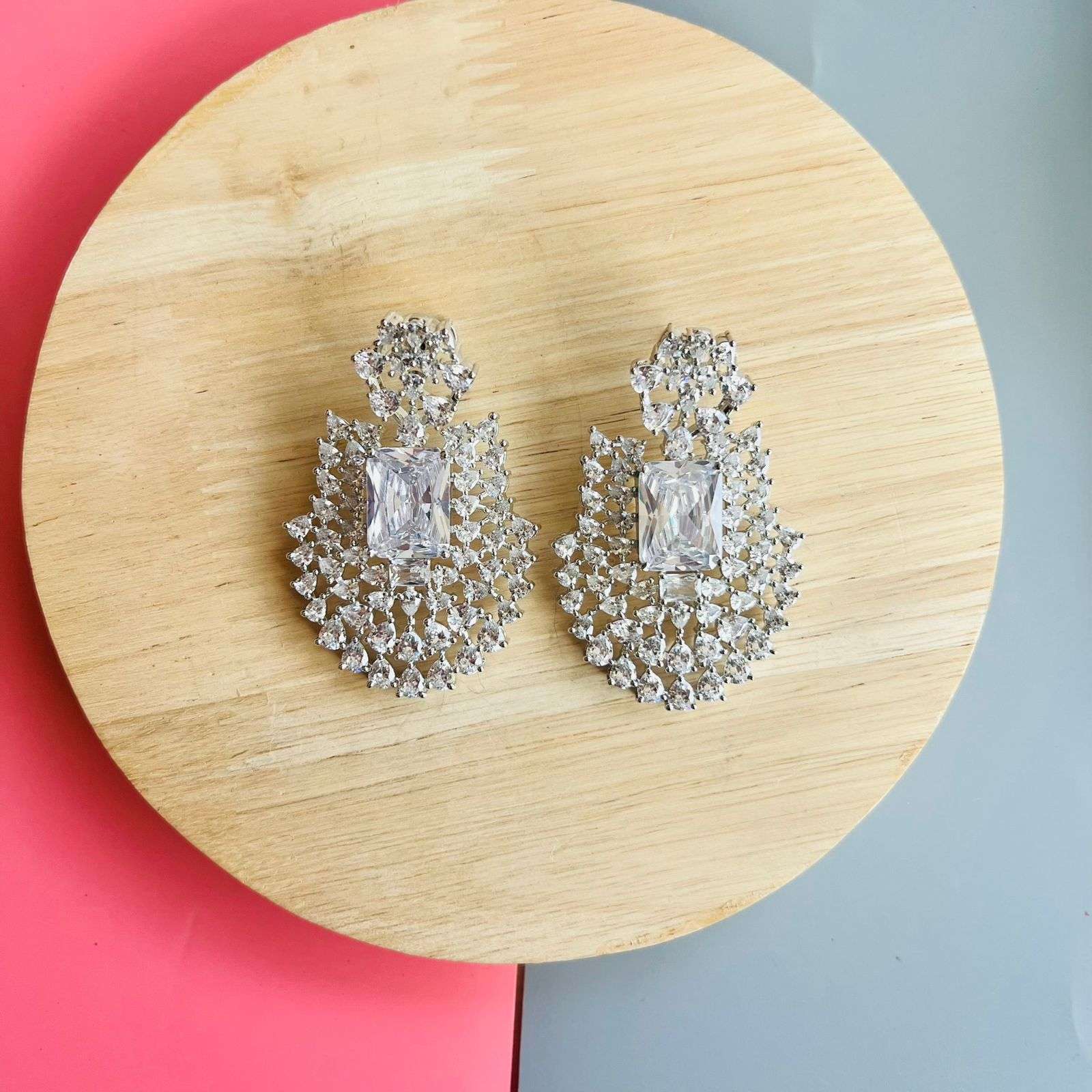 Ad Opal earrings Velvet box by Shweta