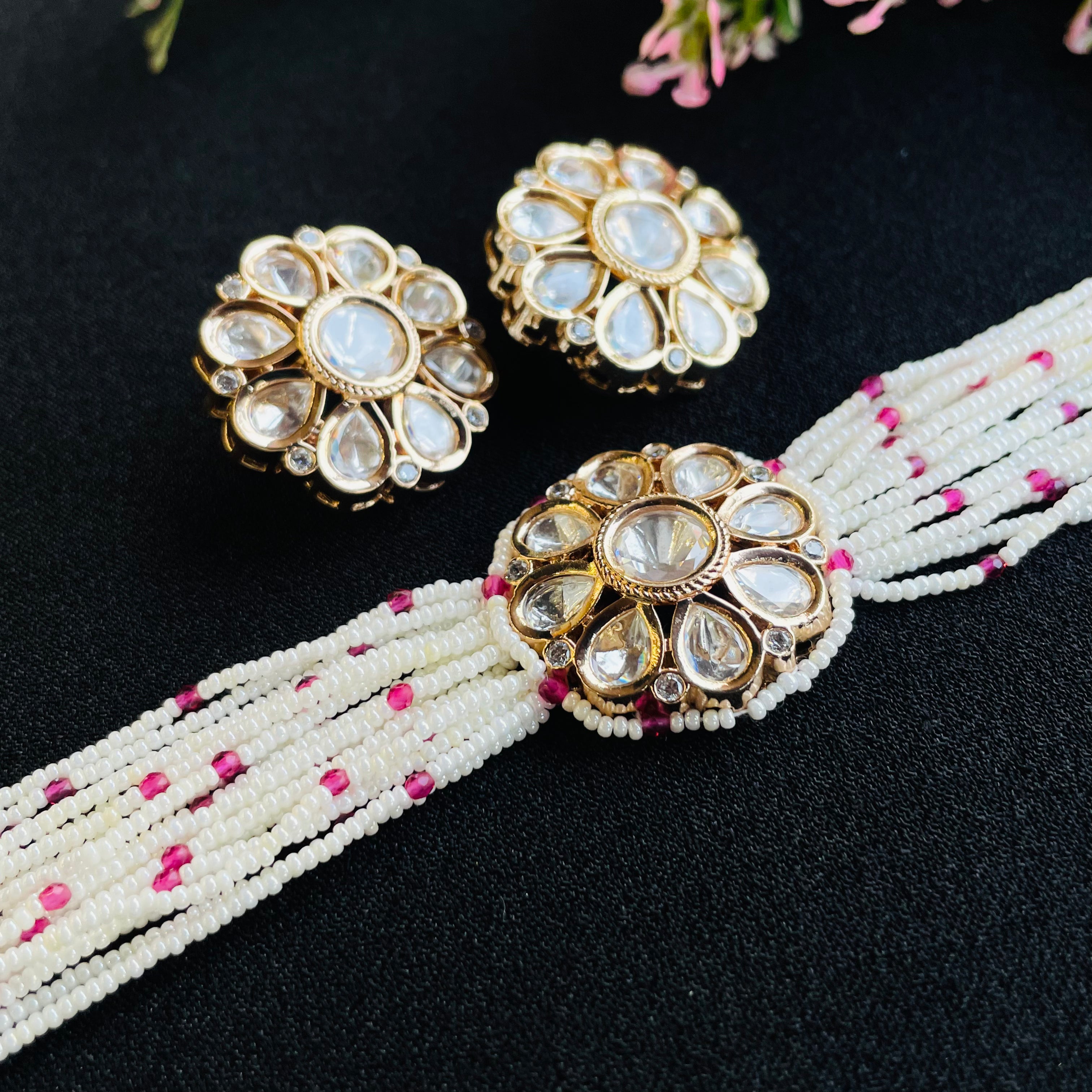 Nayaab ridhi polki neckpiece