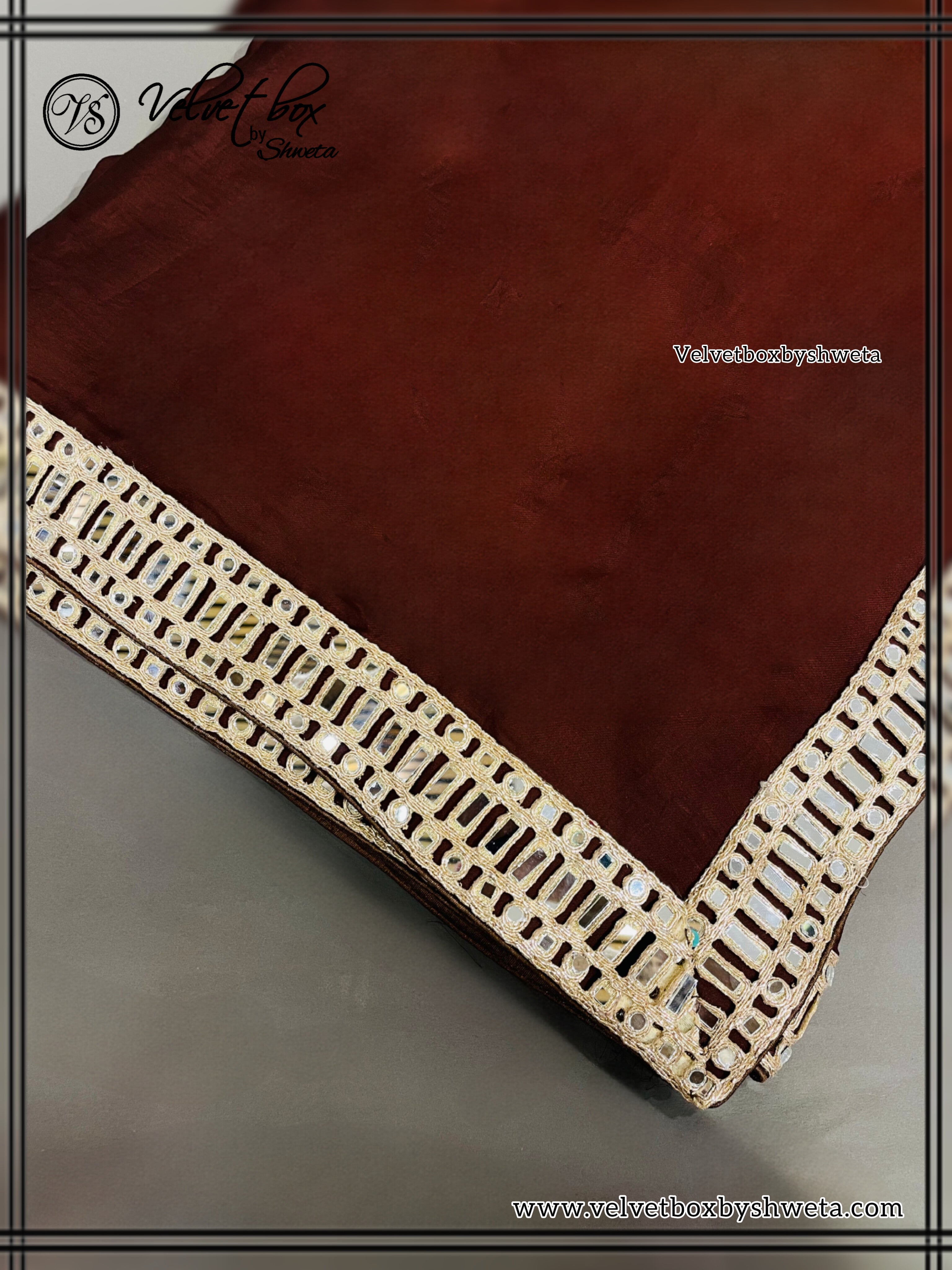 Midnight brown saree