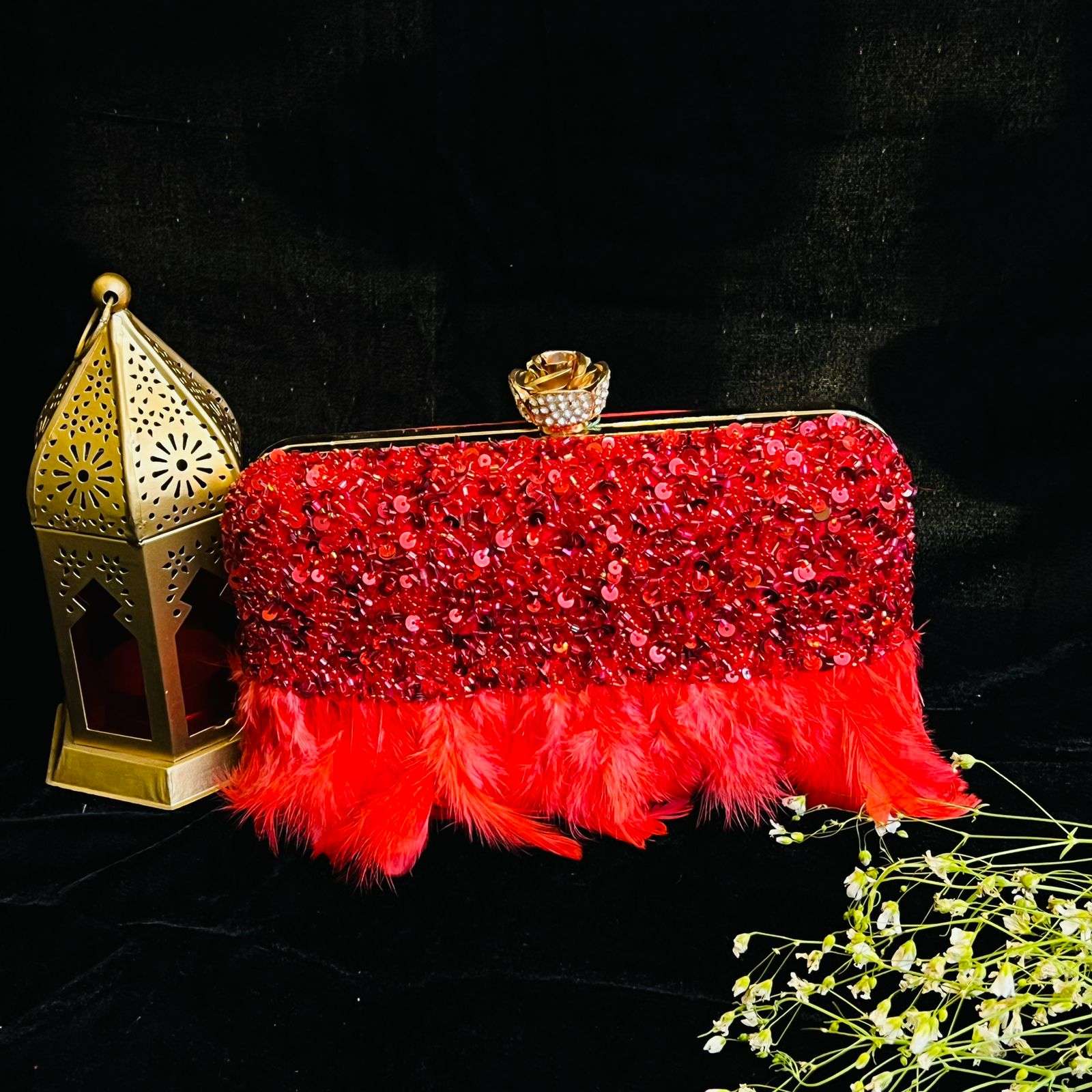 vs feri clutch velvet box by shweta